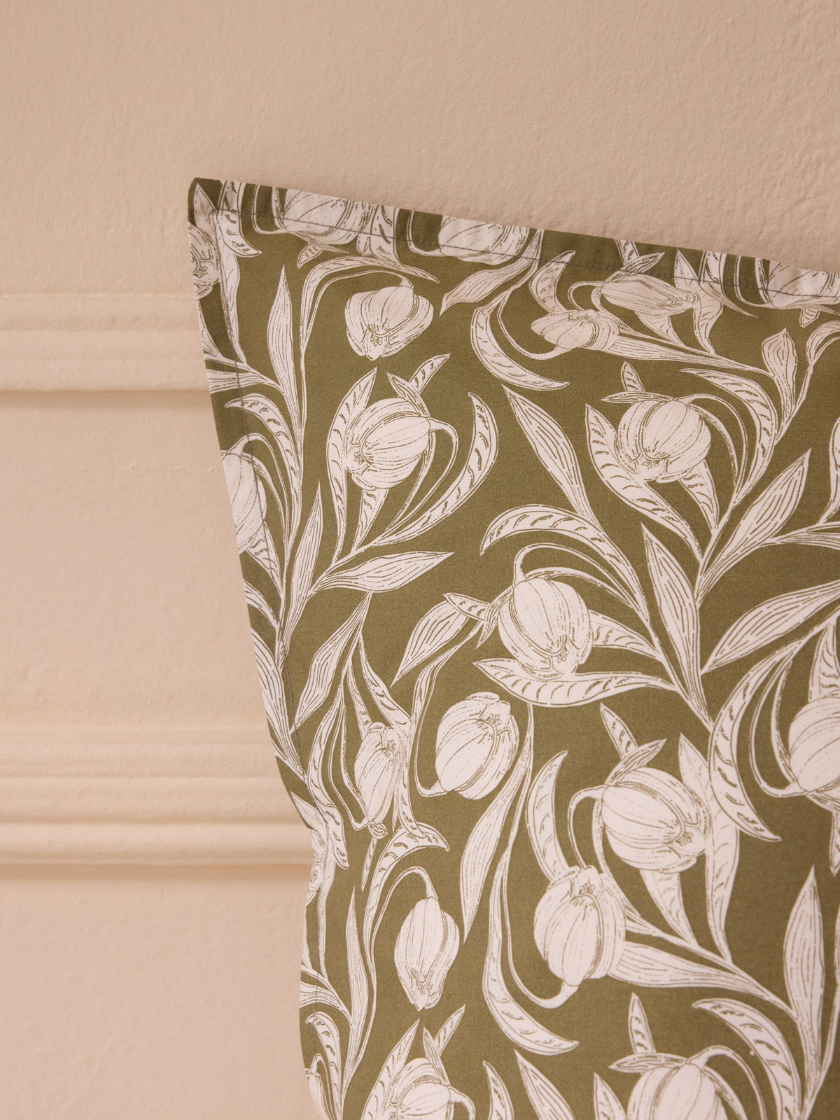 Lucie cotton percale pillowcase