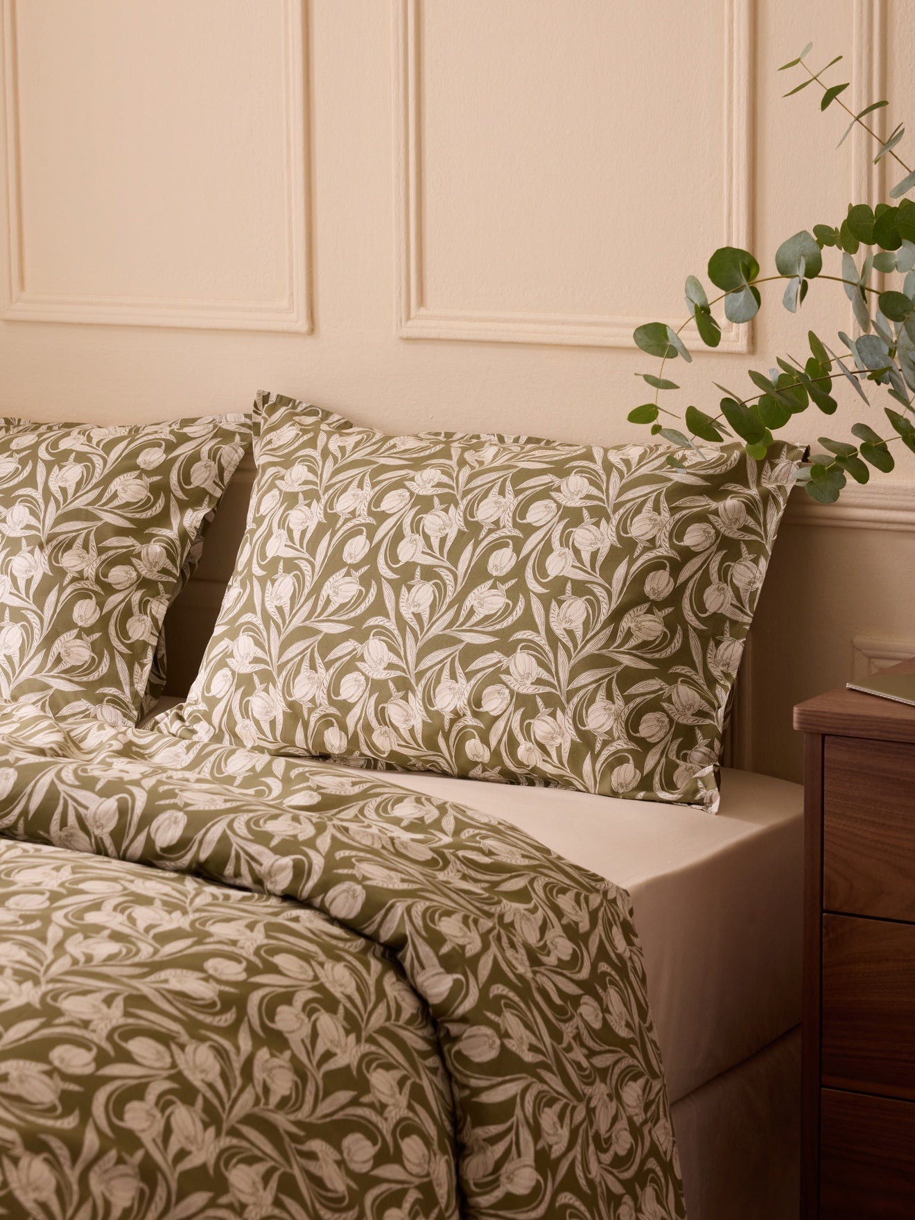 Lucie cotton percale pillowcase