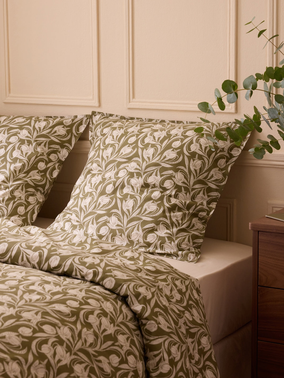 Lucie cotton percale pillowcase