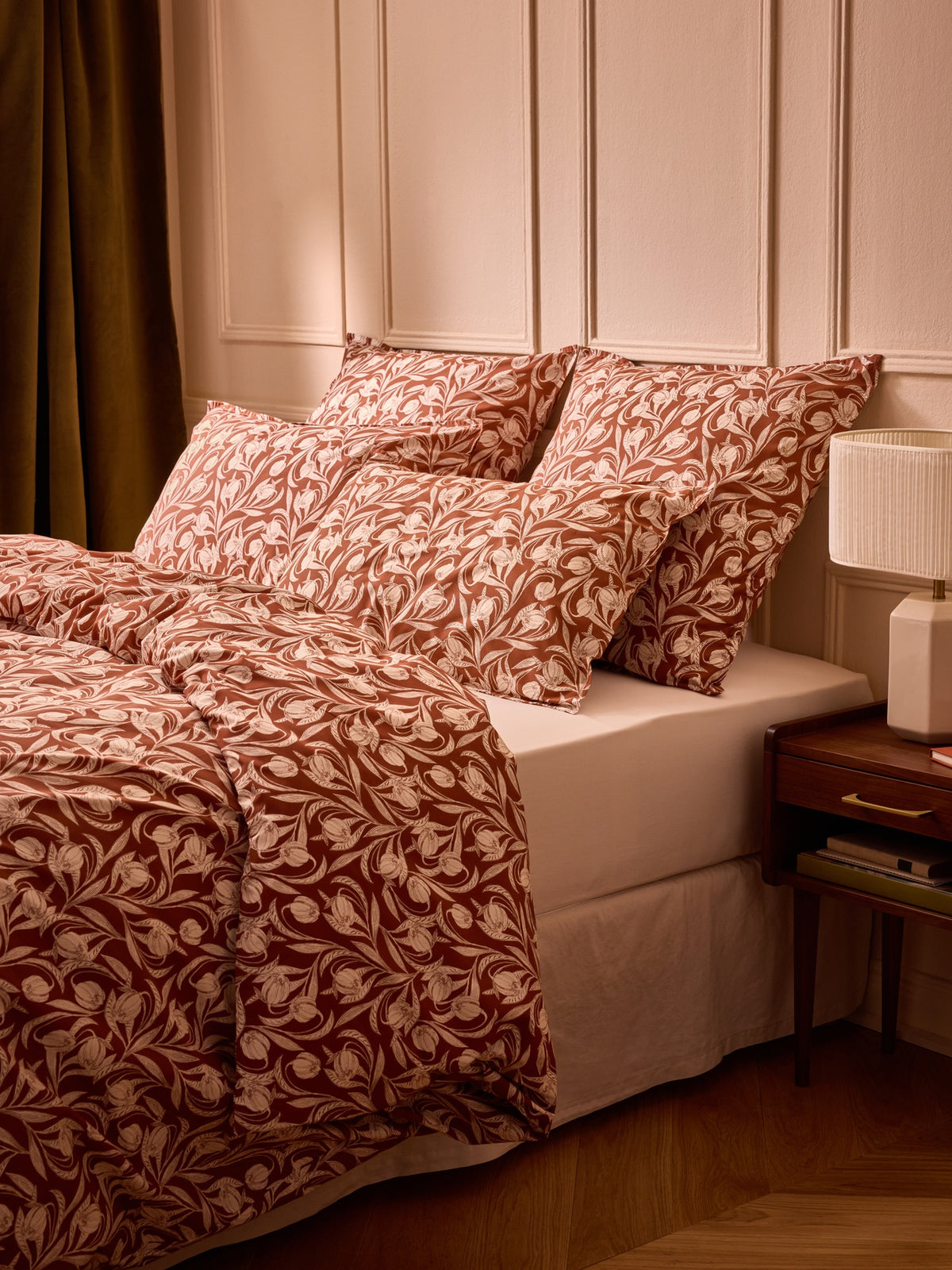 Lucie cotton percale pillowcase