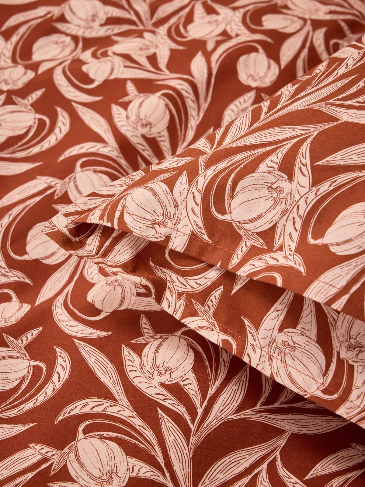 Lucie cotton percale pillowcase