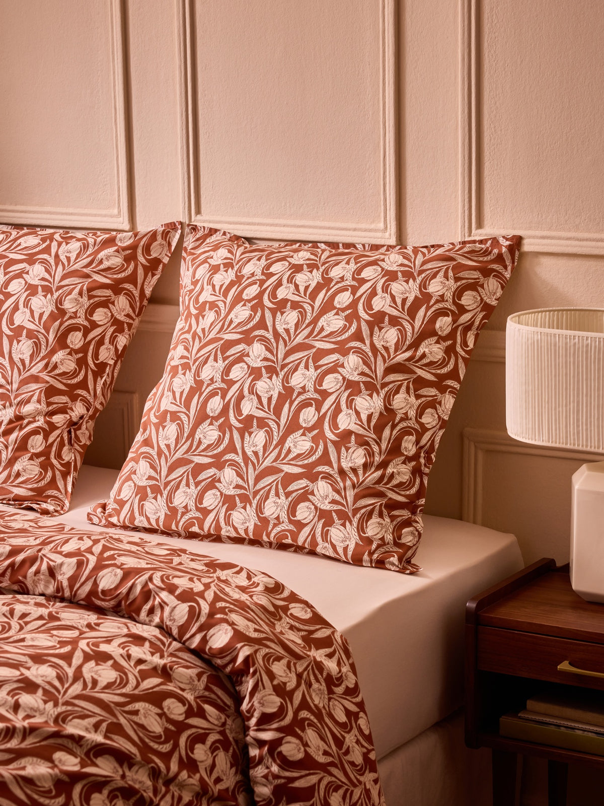 Lucie cotton percale pillowcase