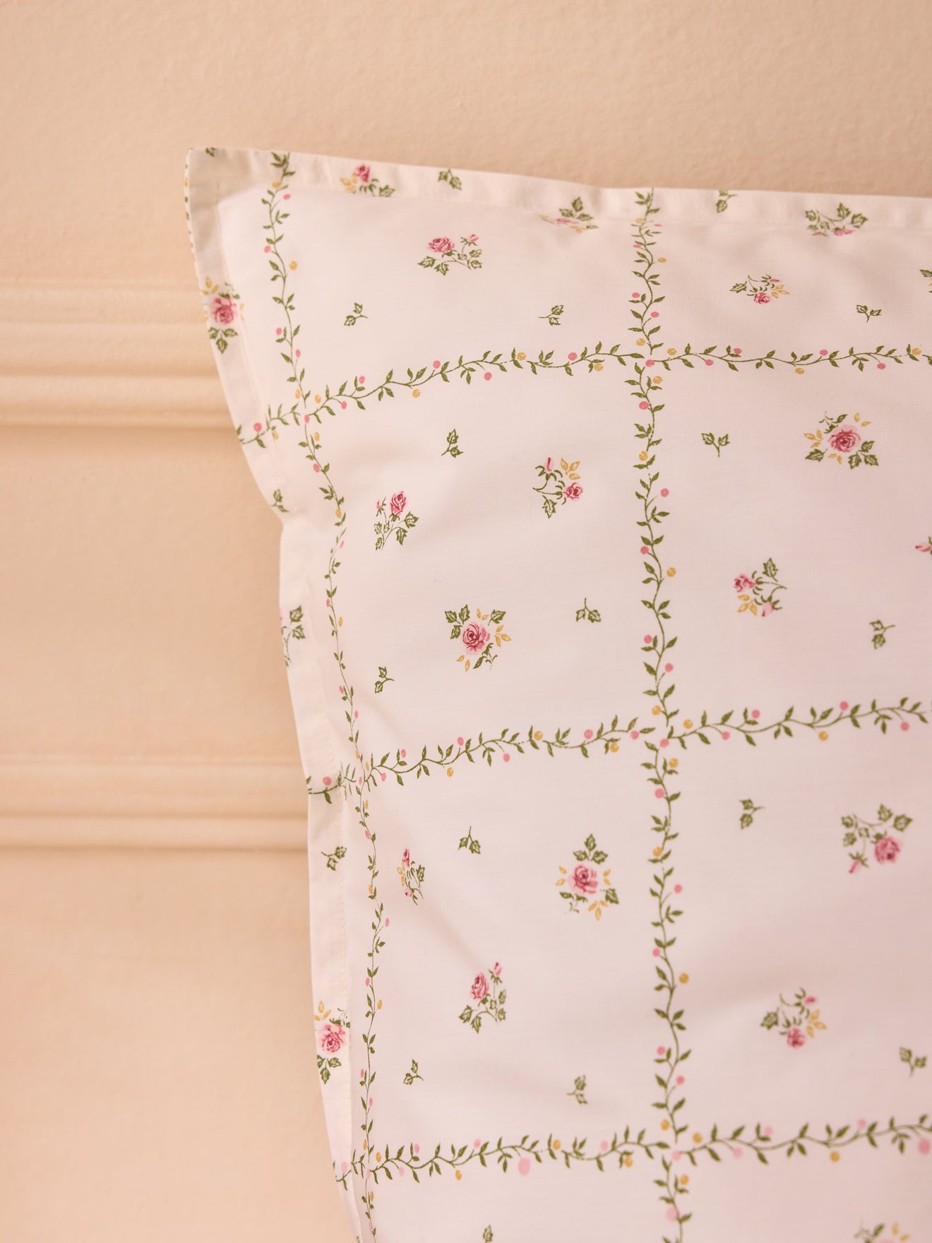 Taie d'oreiller percale de coton "Léopoldine"
