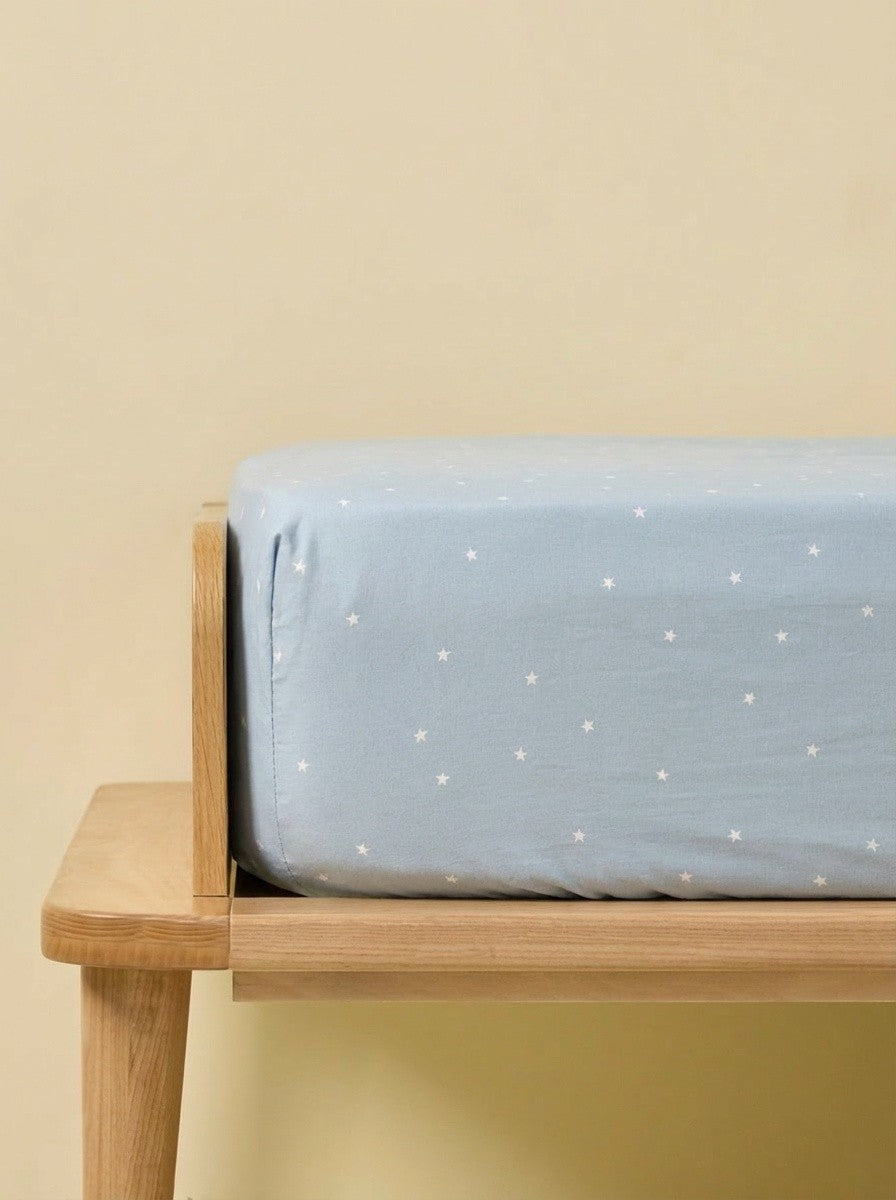 Aviator stars cotton fitted sheet