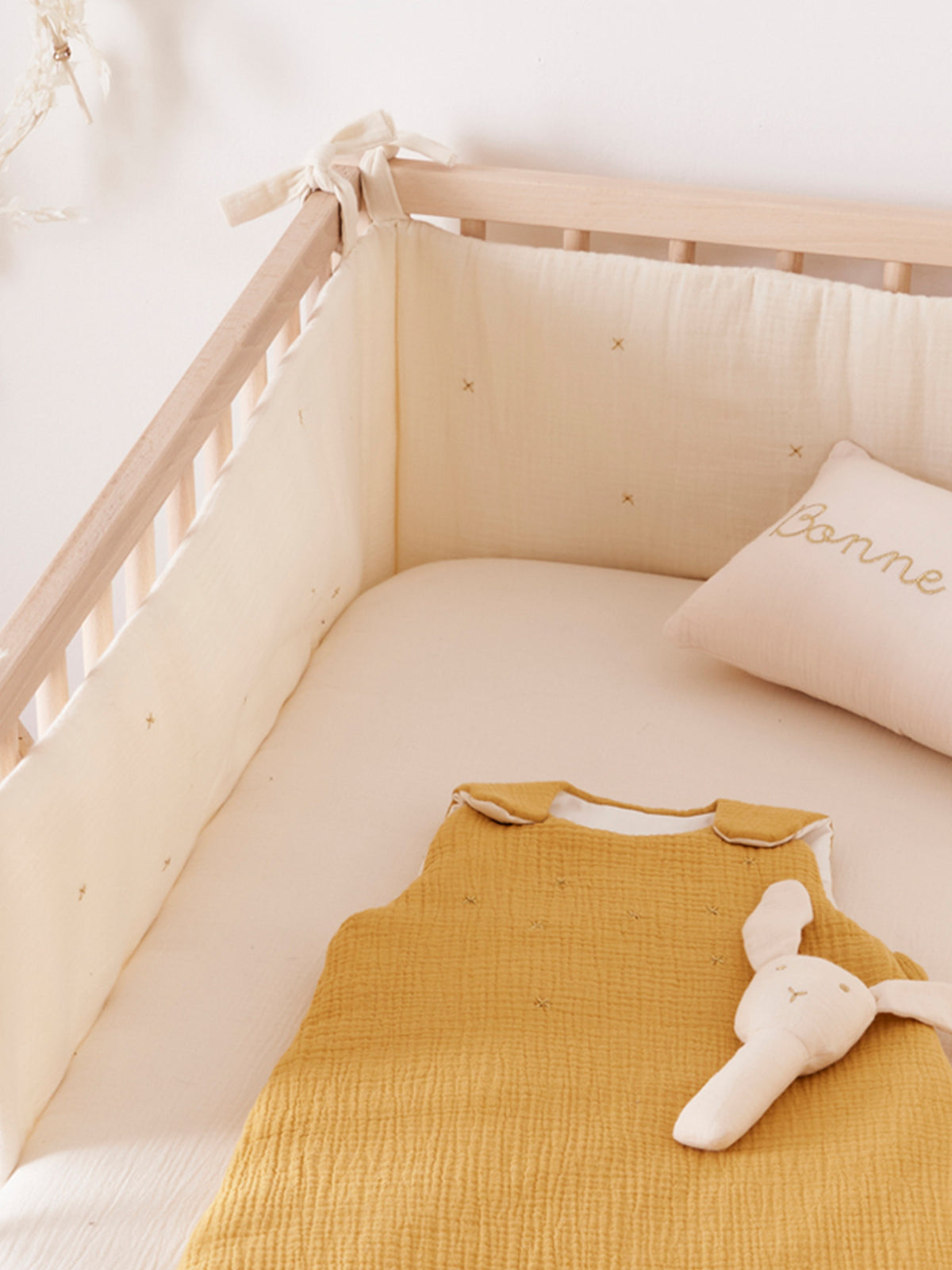 Waffled Baby organic cotton gauze fitted sheet