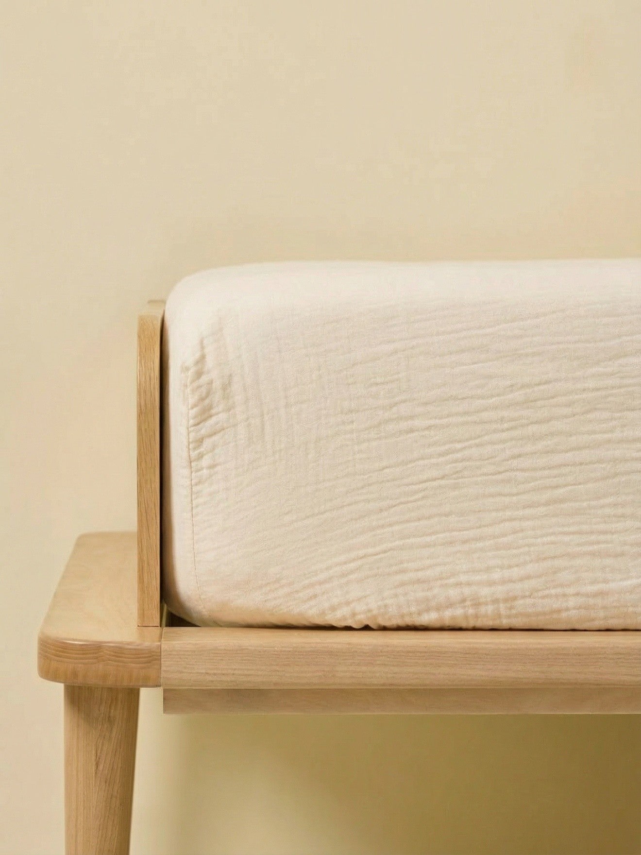 Junior cotton gauze fitted sheet