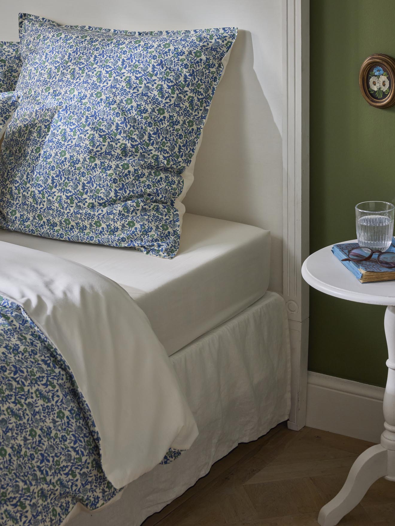 Mamie cotton percale fitted sheet