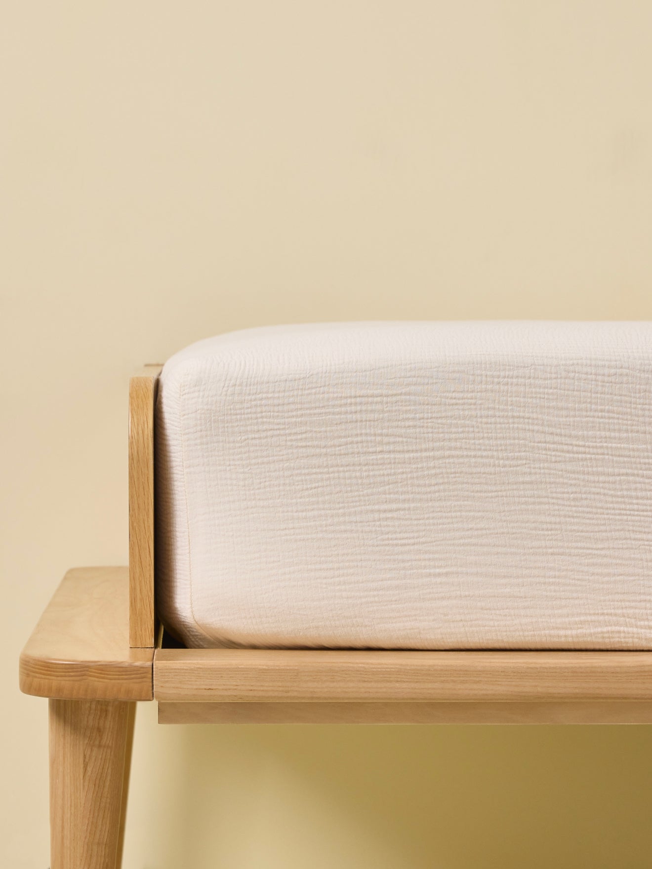 Cotton gauze fitted sheet