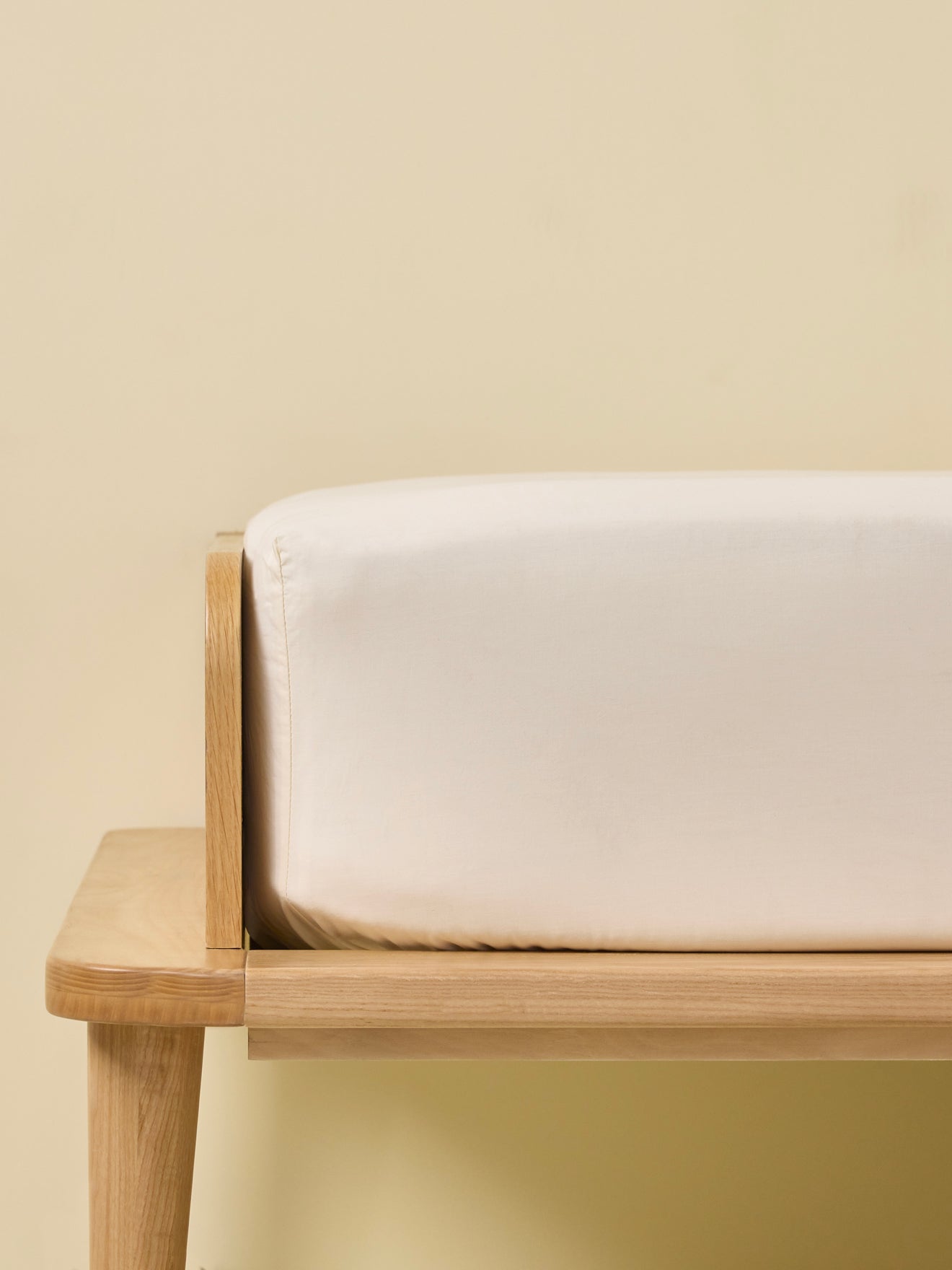 Percale cotton fitted sheet