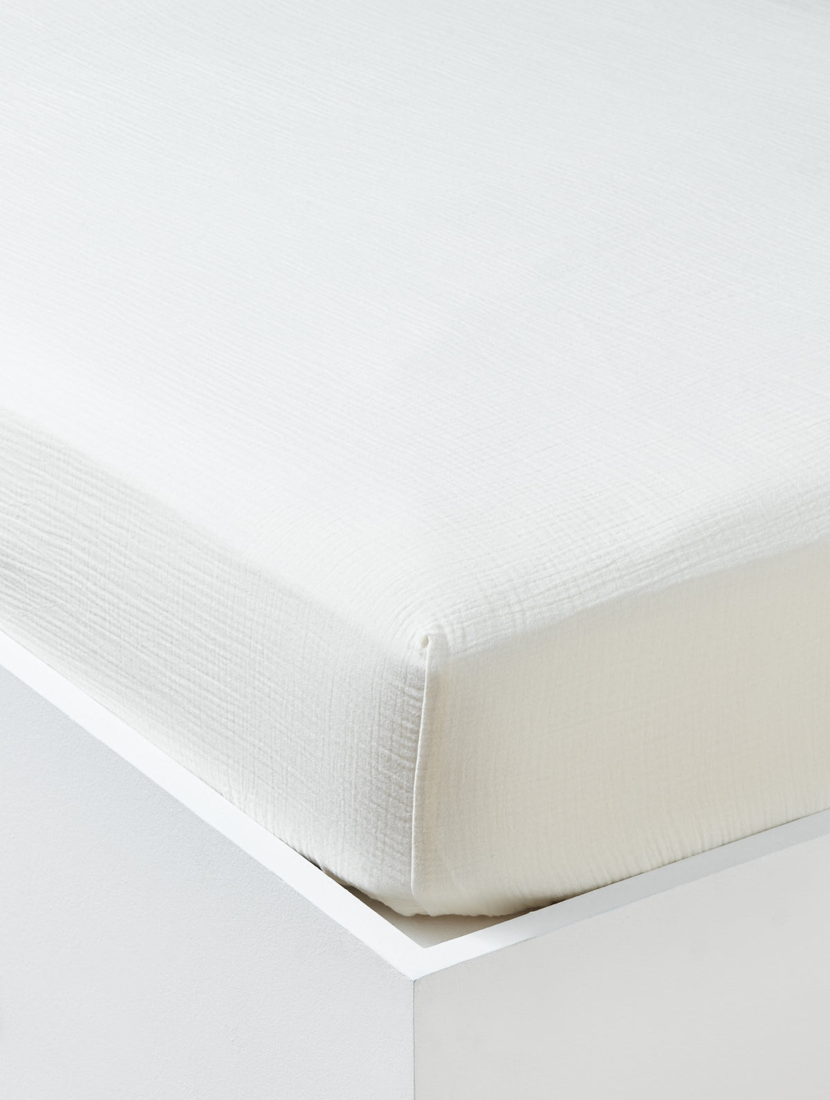 Aglae cotton percale fitted sheet
