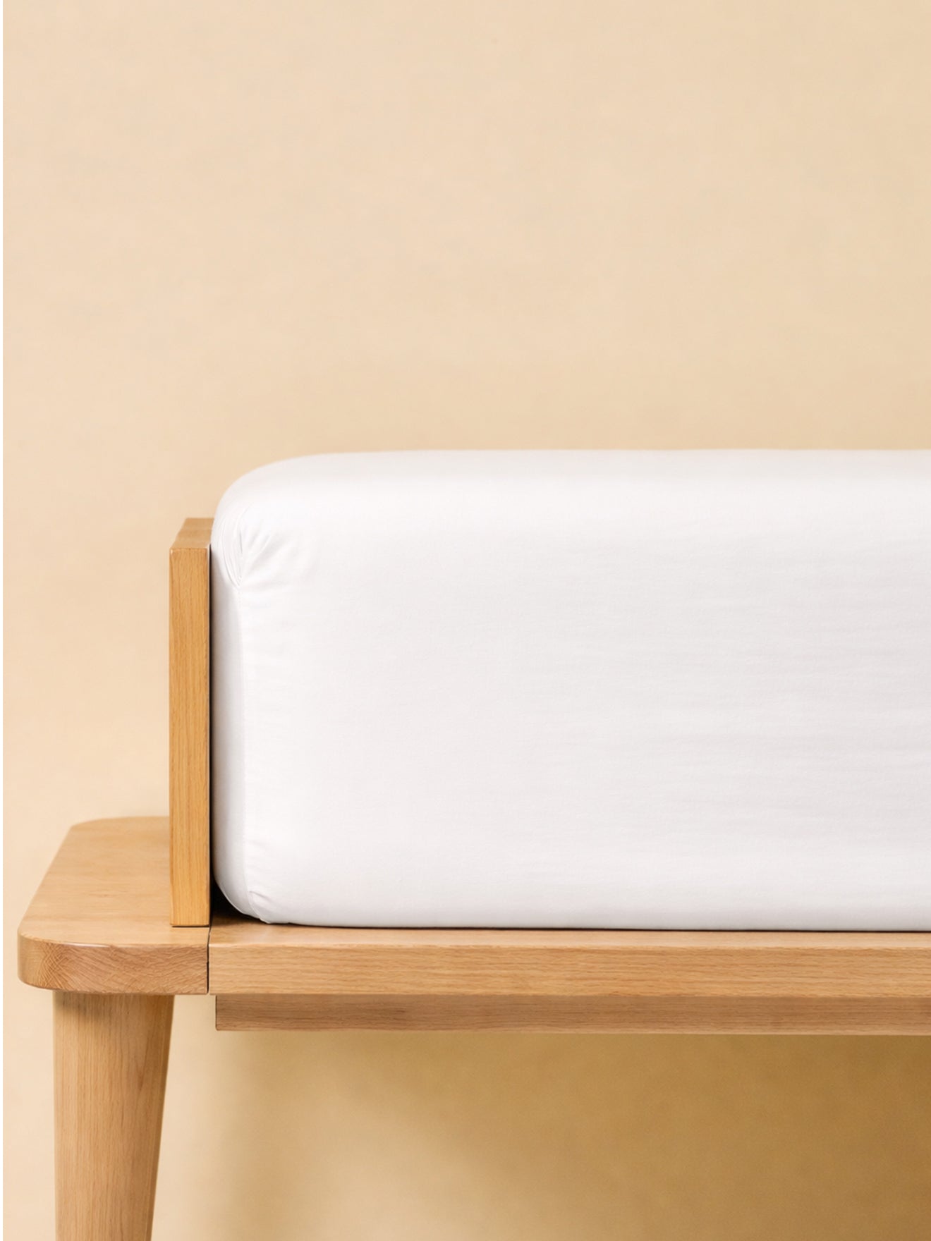 Aglae cotton percale fitted sheet