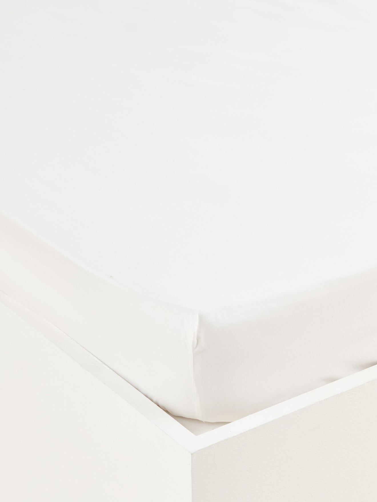 Drap-housse uni percale de coton "Esprit Toile de Jouy"