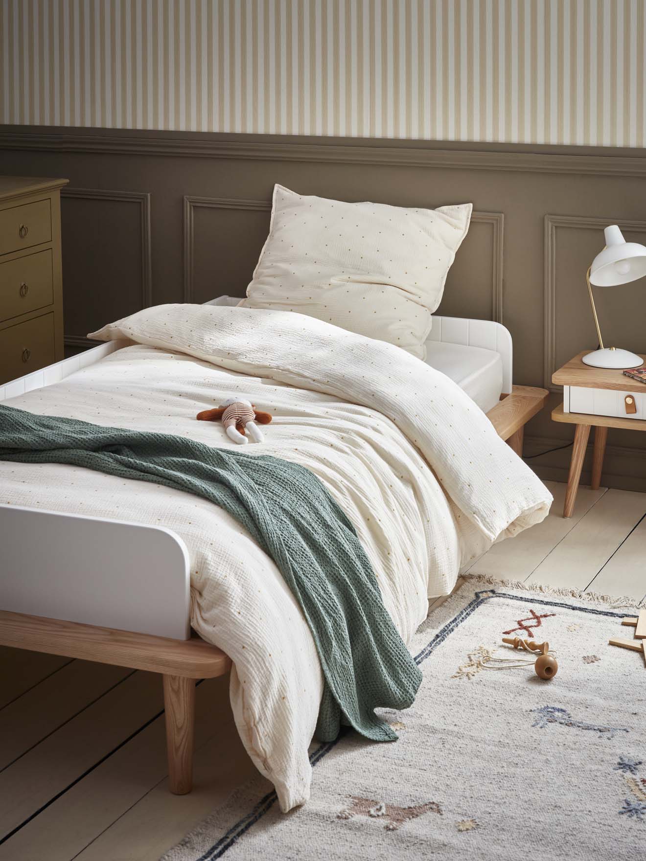 Housse de couette gaze de coton "Gaufrée"