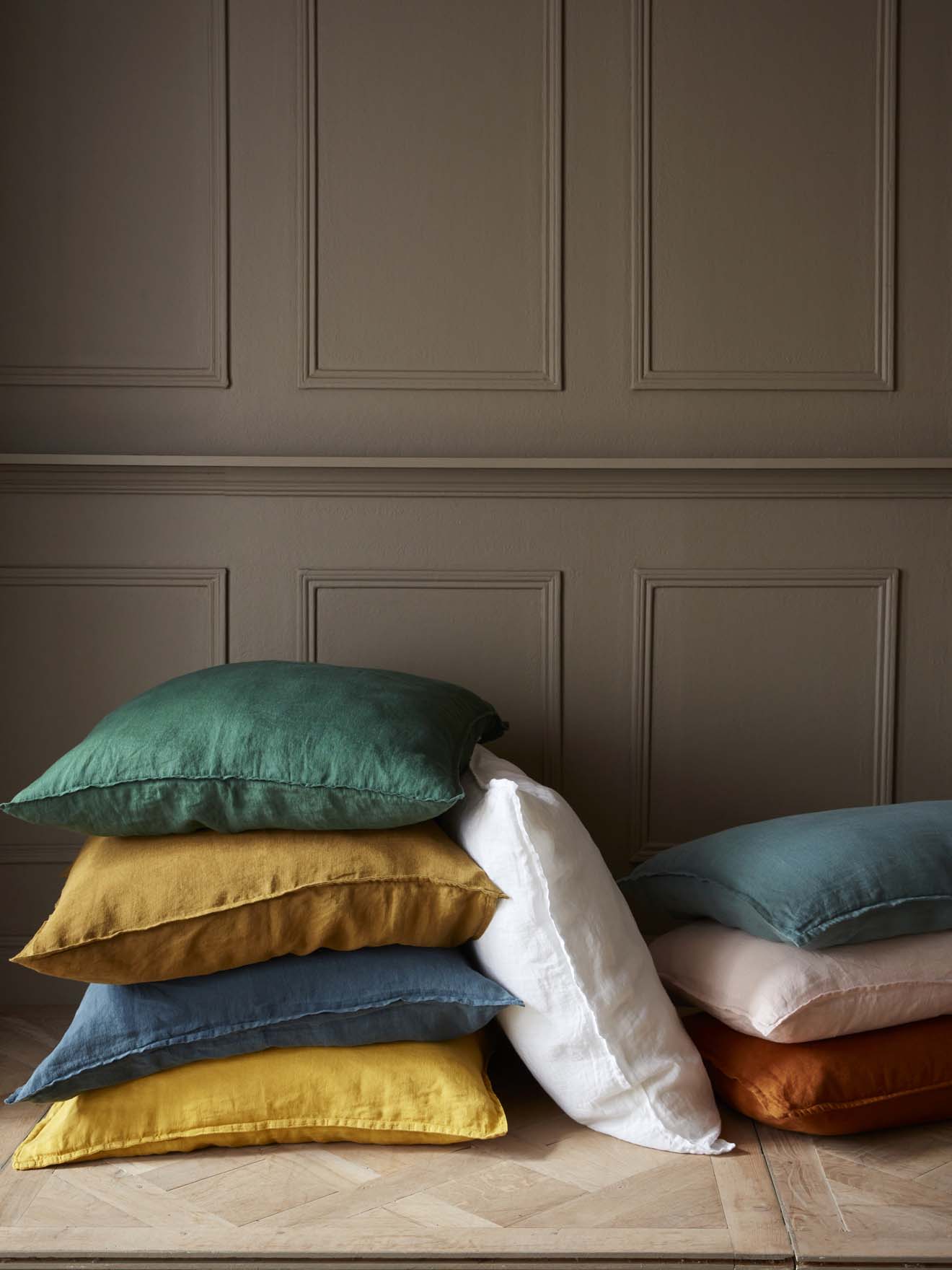 “Cocoon” pre-washed linen duvet cover