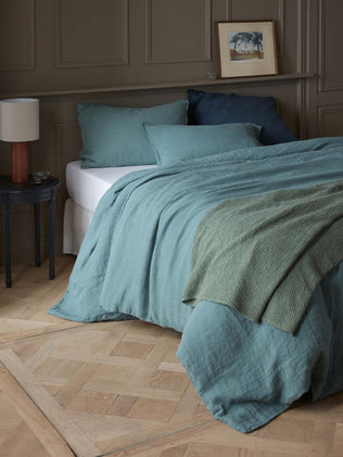 "Cocoon" pre-washed linen duvet cover