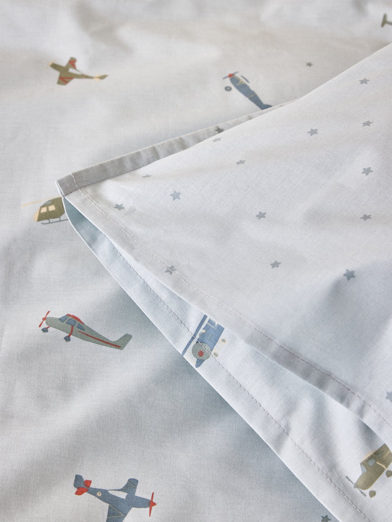 Aviator cotton duvet cover