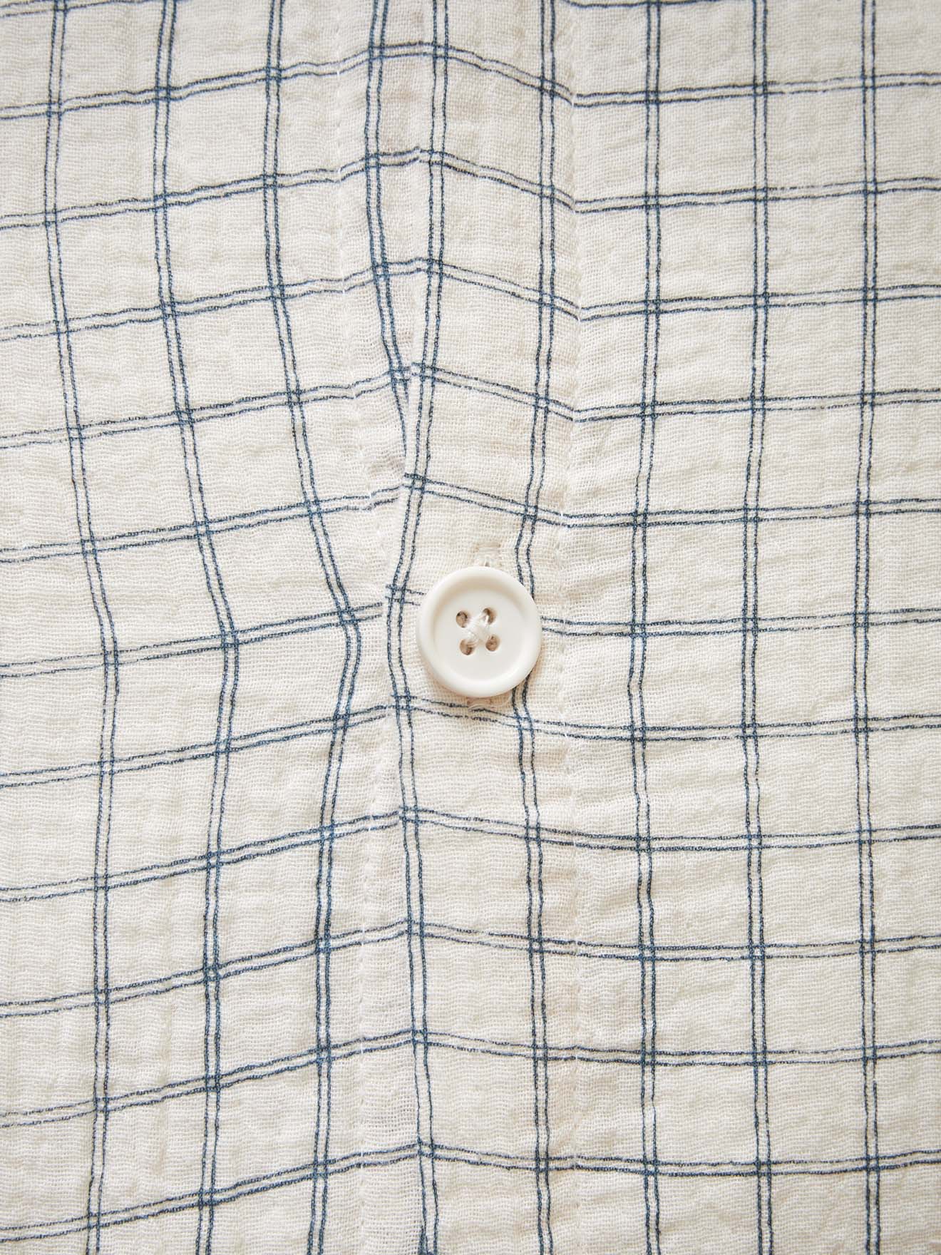 Child's Check cotton gauze duvet cover