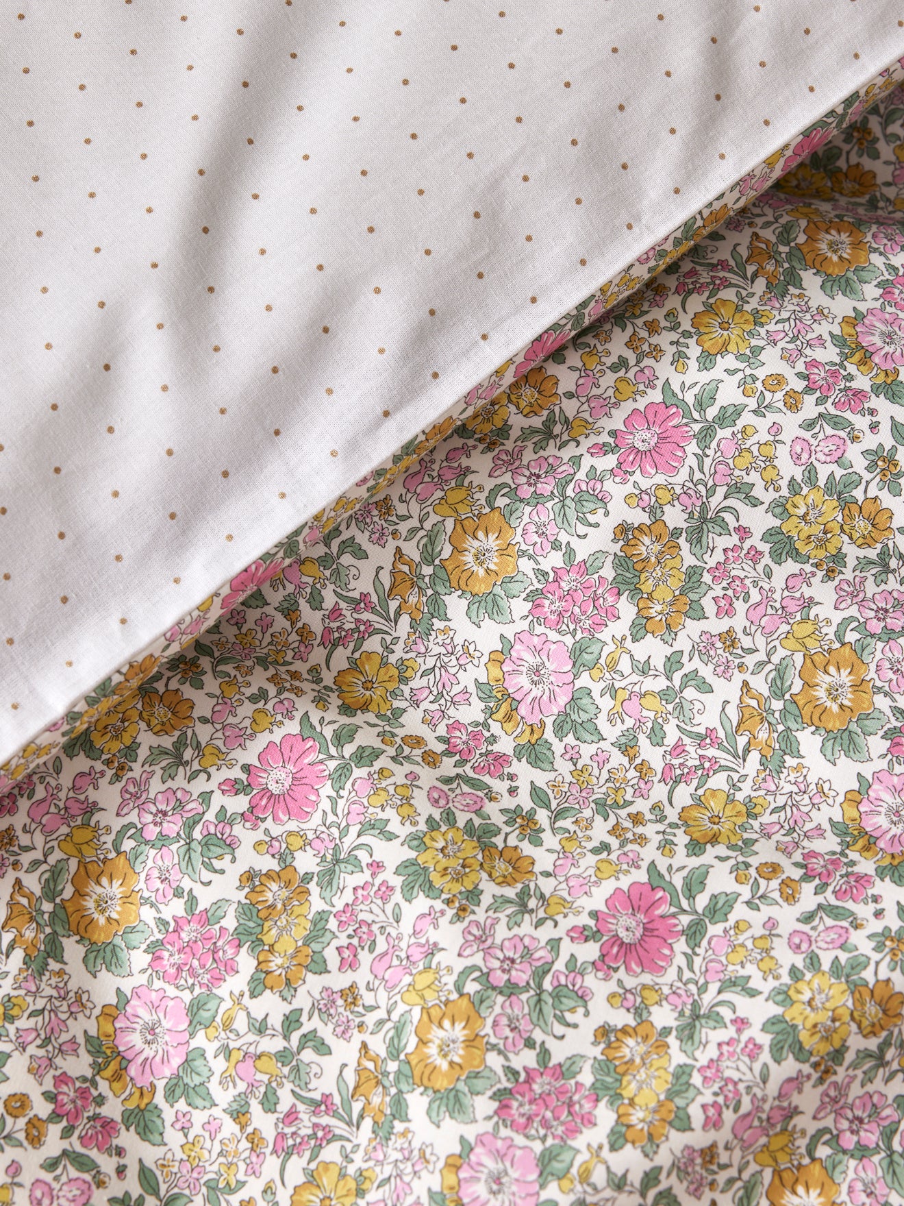 Clare Rich motif duvet cover made with Liberty fabric