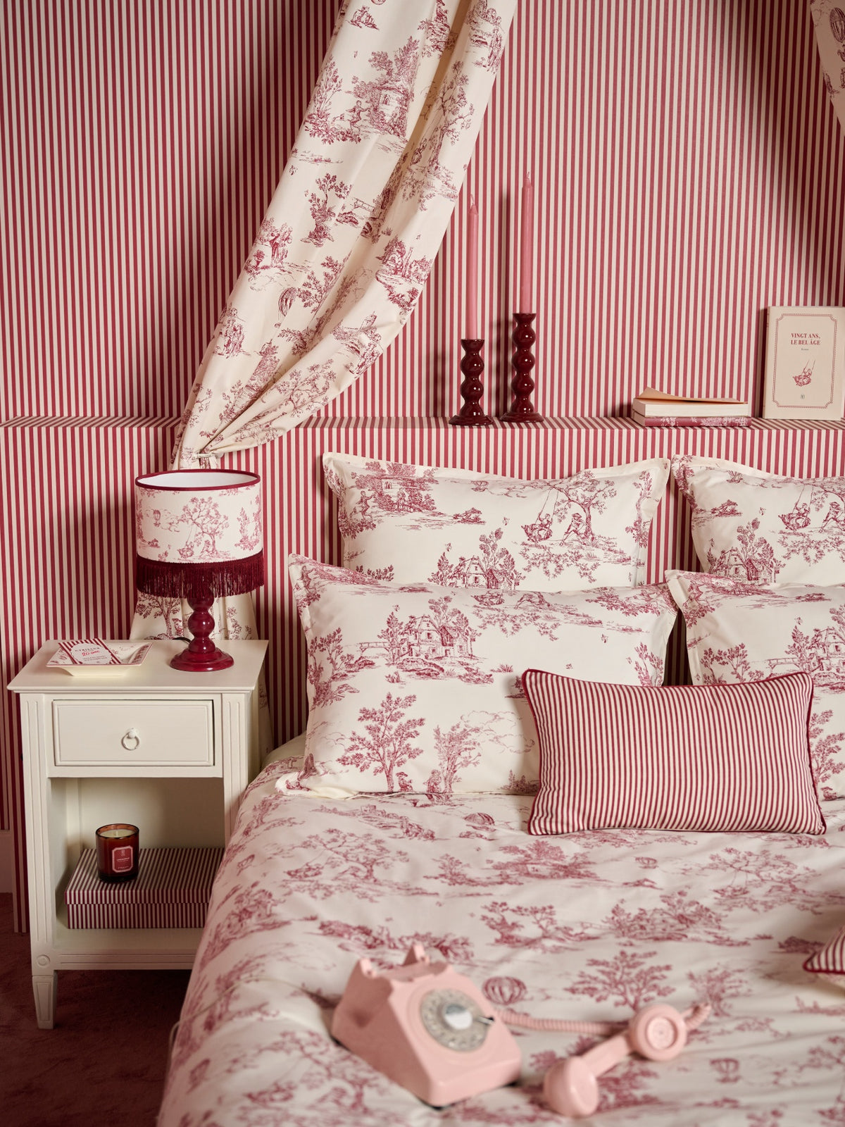 Toile de Jouy Spirit cotton percale duvet cover