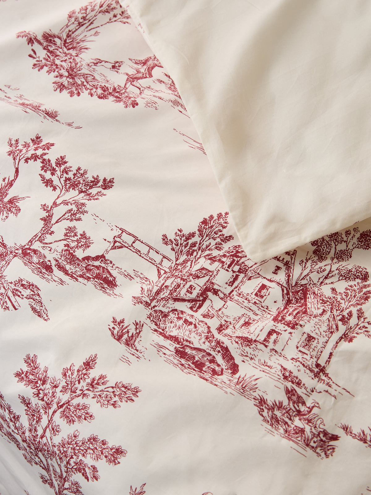 Toile de Jouy Spirit cotton percale duvet cover