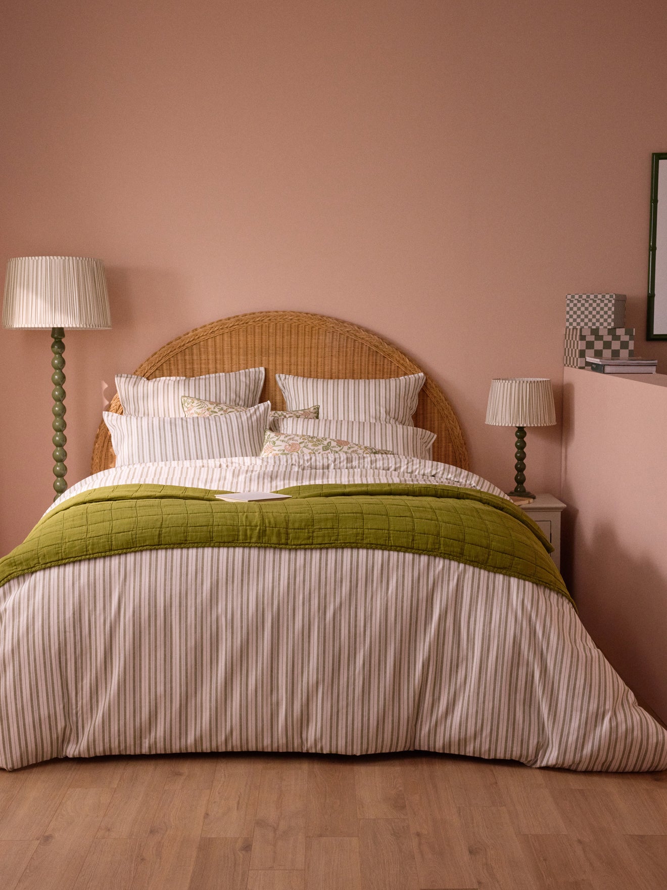 Housse de couette coton tramé aspect lin "Transat"