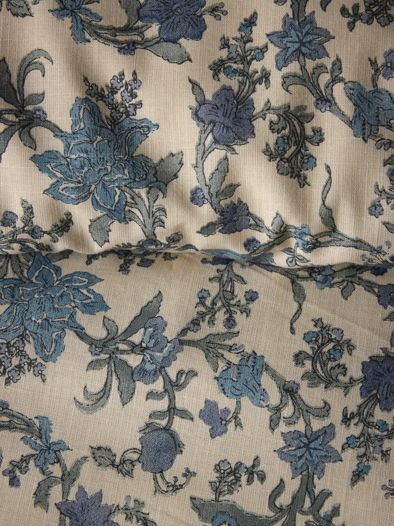 Aurore linen-look cotton duvet cover