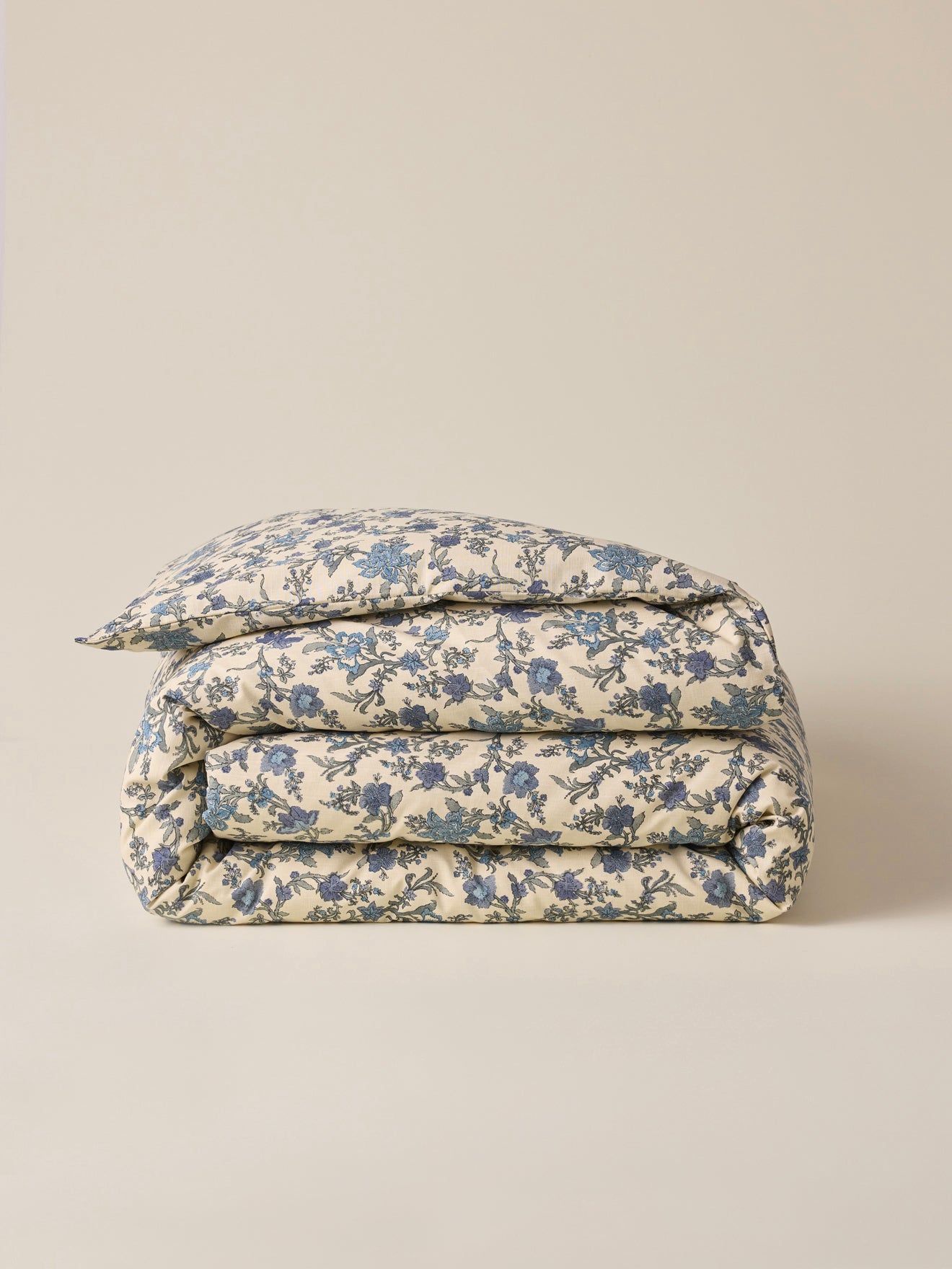 Aurore linen-look cotton duvet cover