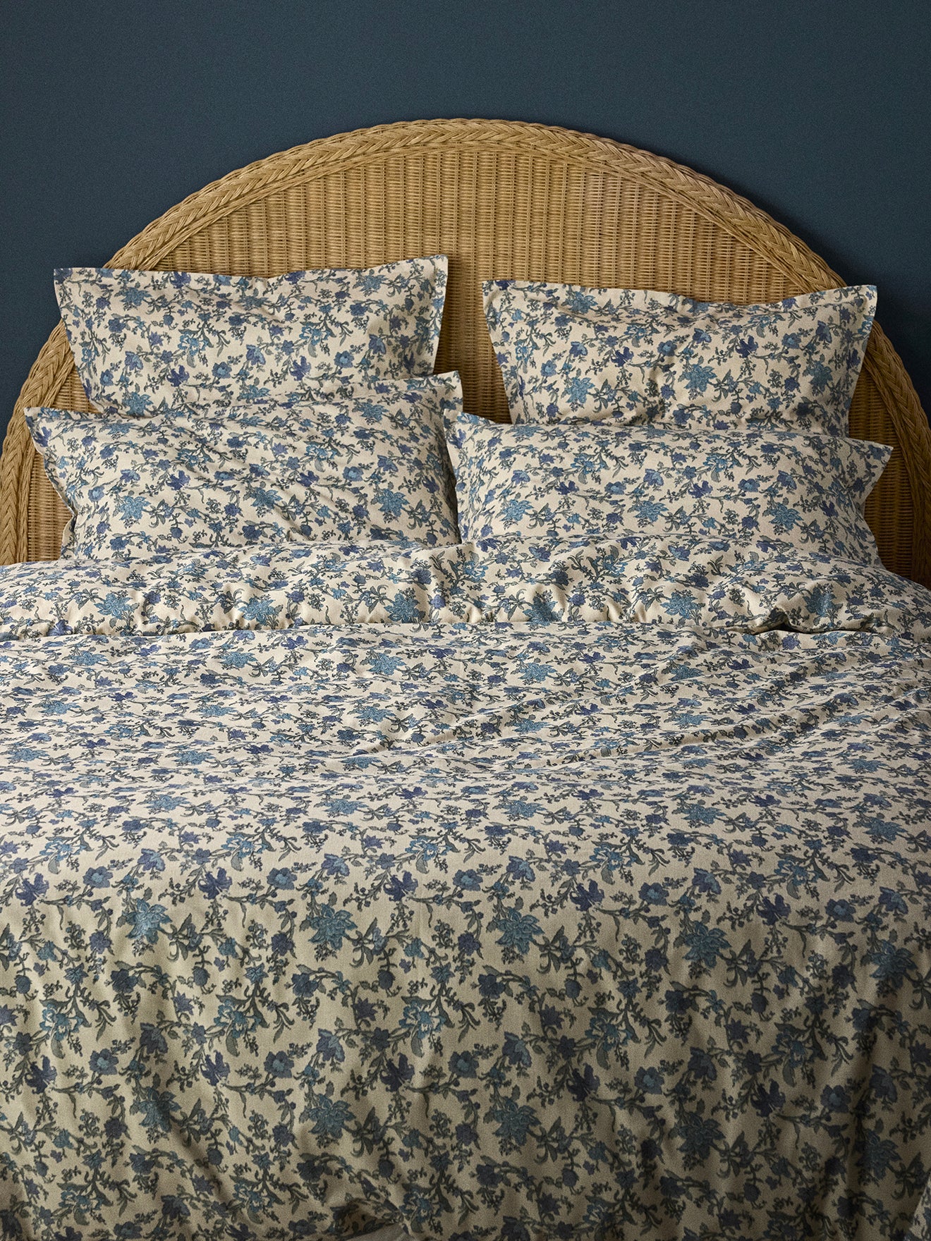 Aurore linen-look cotton duvet cover