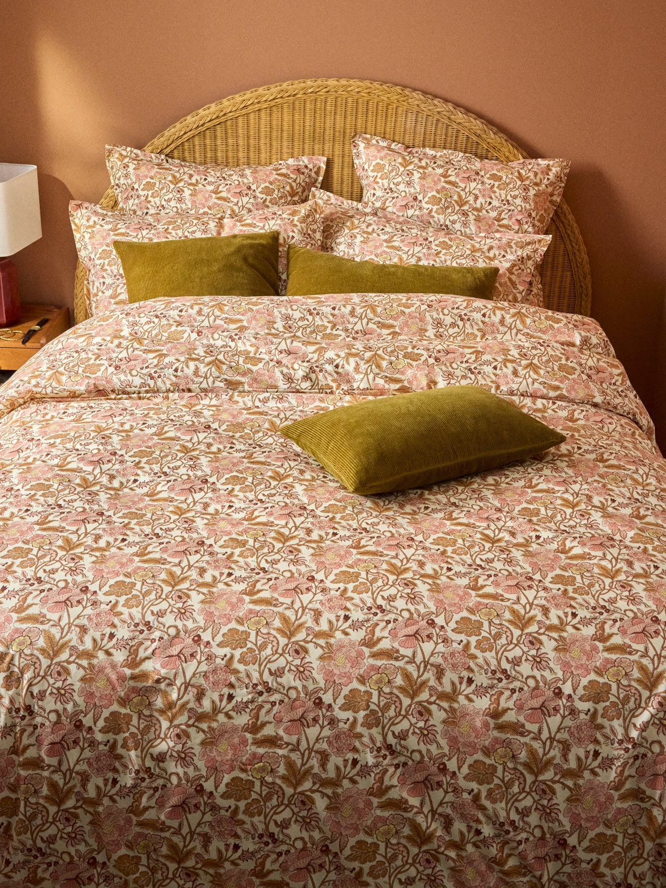 Amelia cotton percale duvet cover