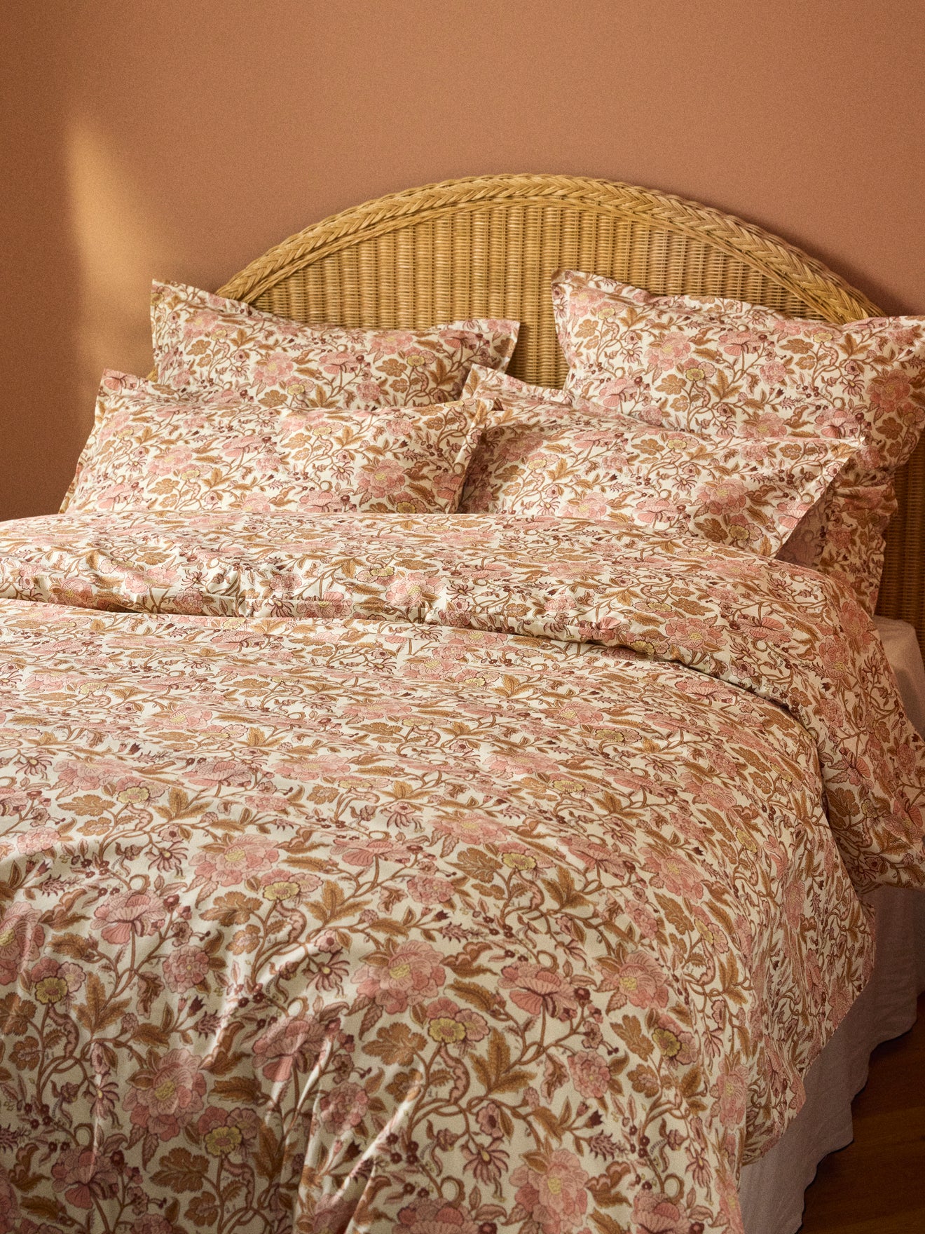 Amelia cotton percale duvet cover