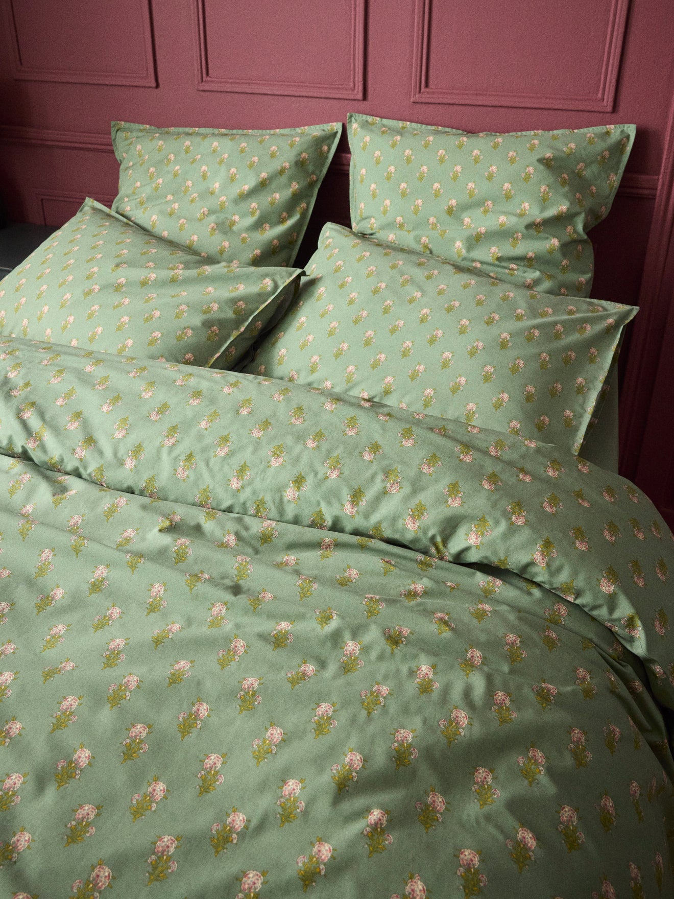 Antoinette cotton percale duvet cover