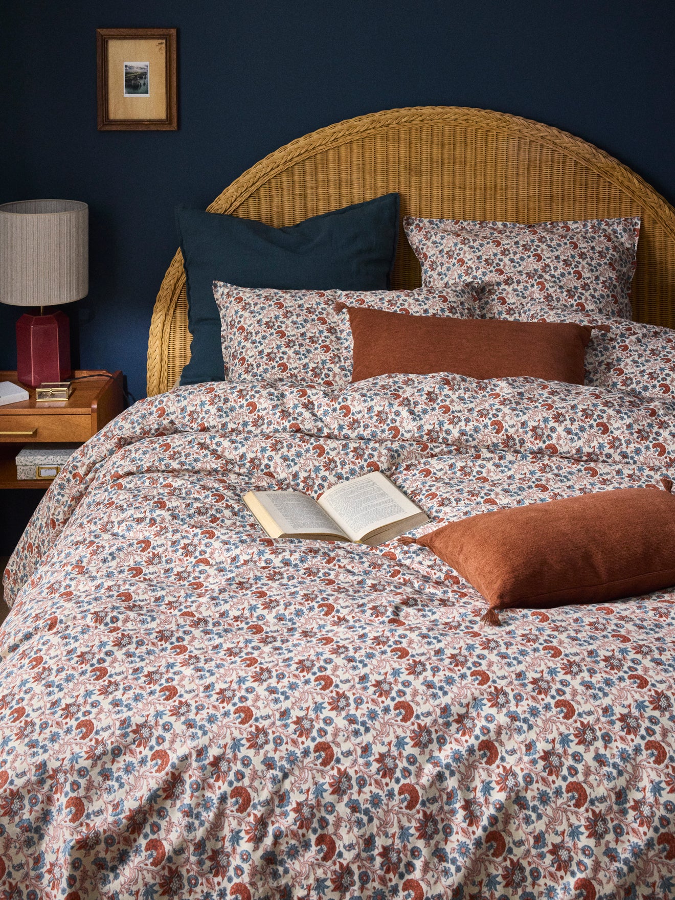 Abelie cotton percale duvet cover