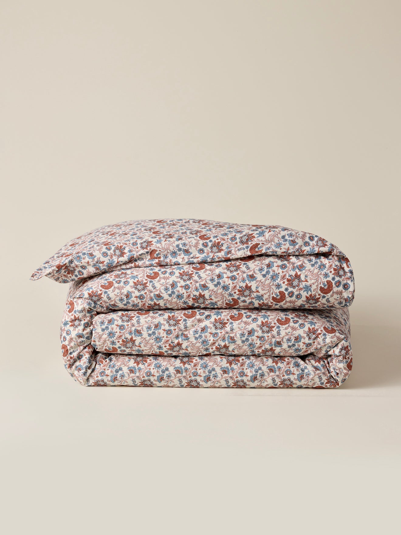 Abelie cotton percale duvet cover