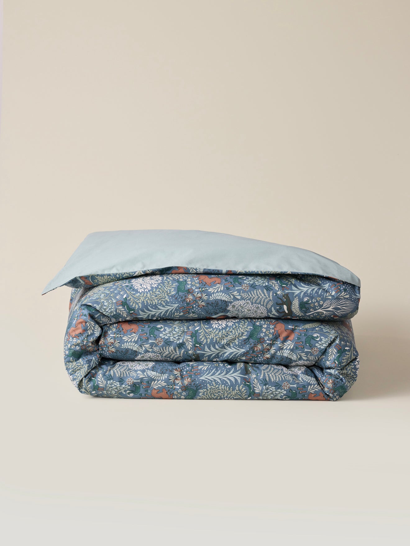 Axel cotton percale duvet cover