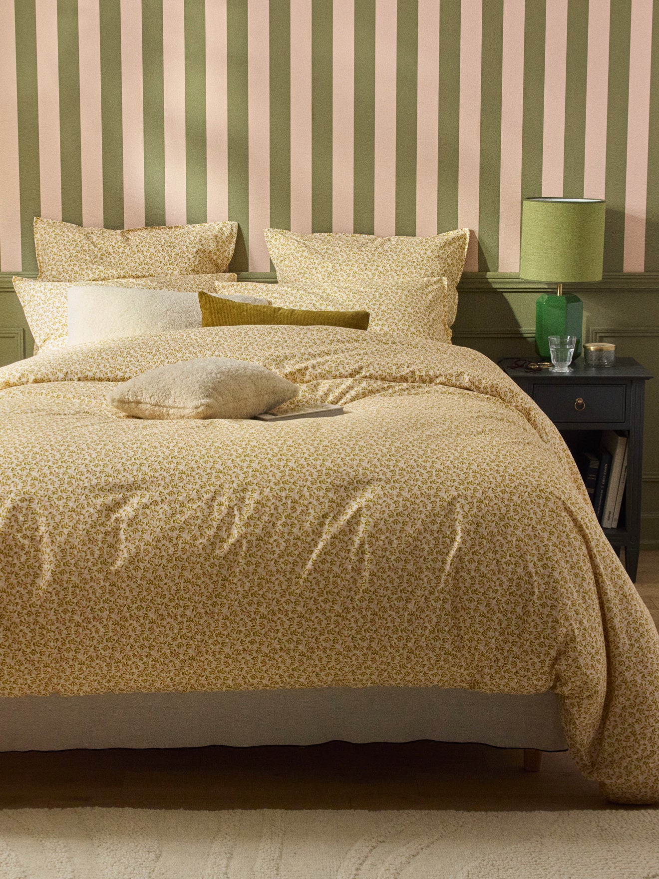 Albertine cotton percale duvet cover