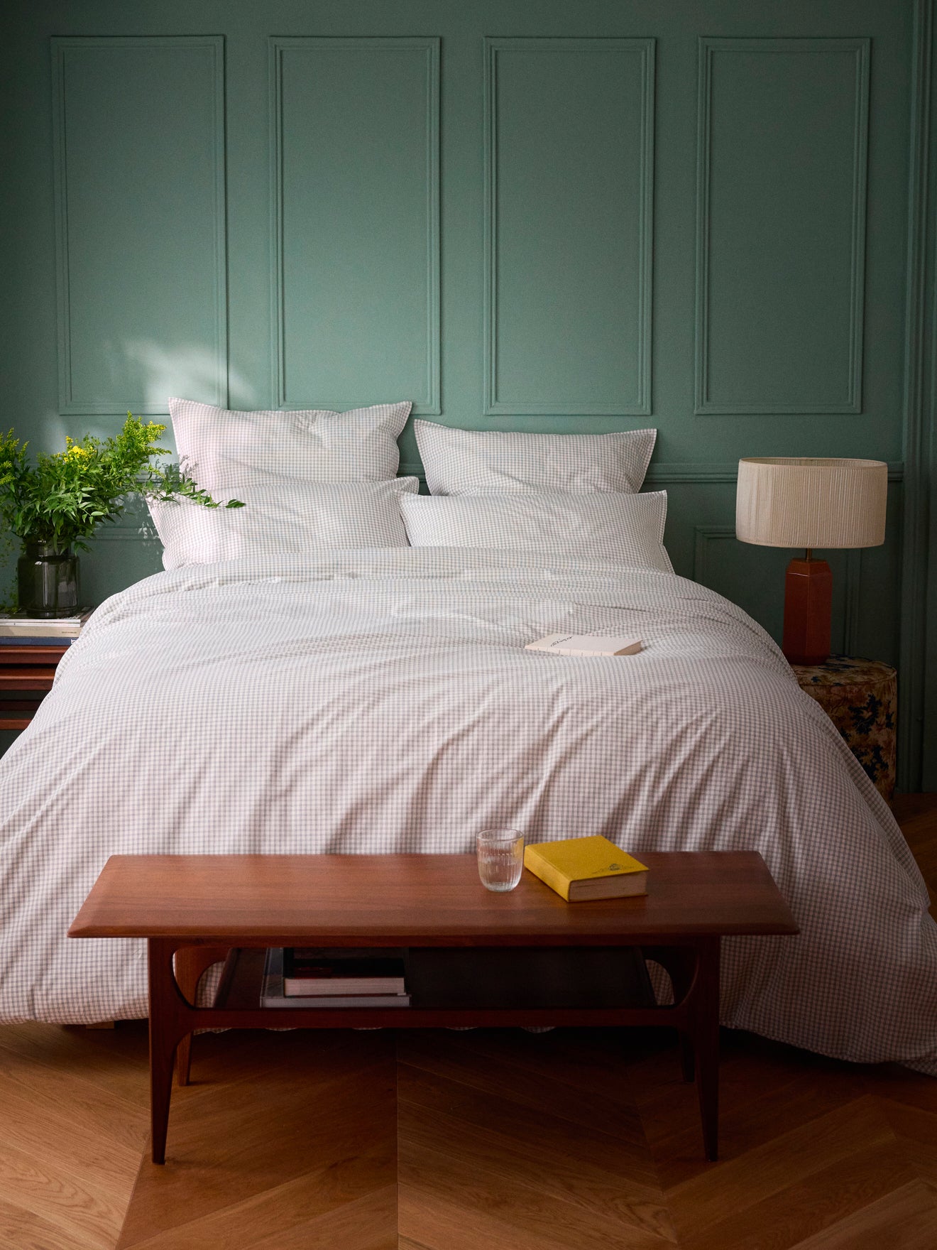 Woven-dyed Marin cotton percale duvet cover