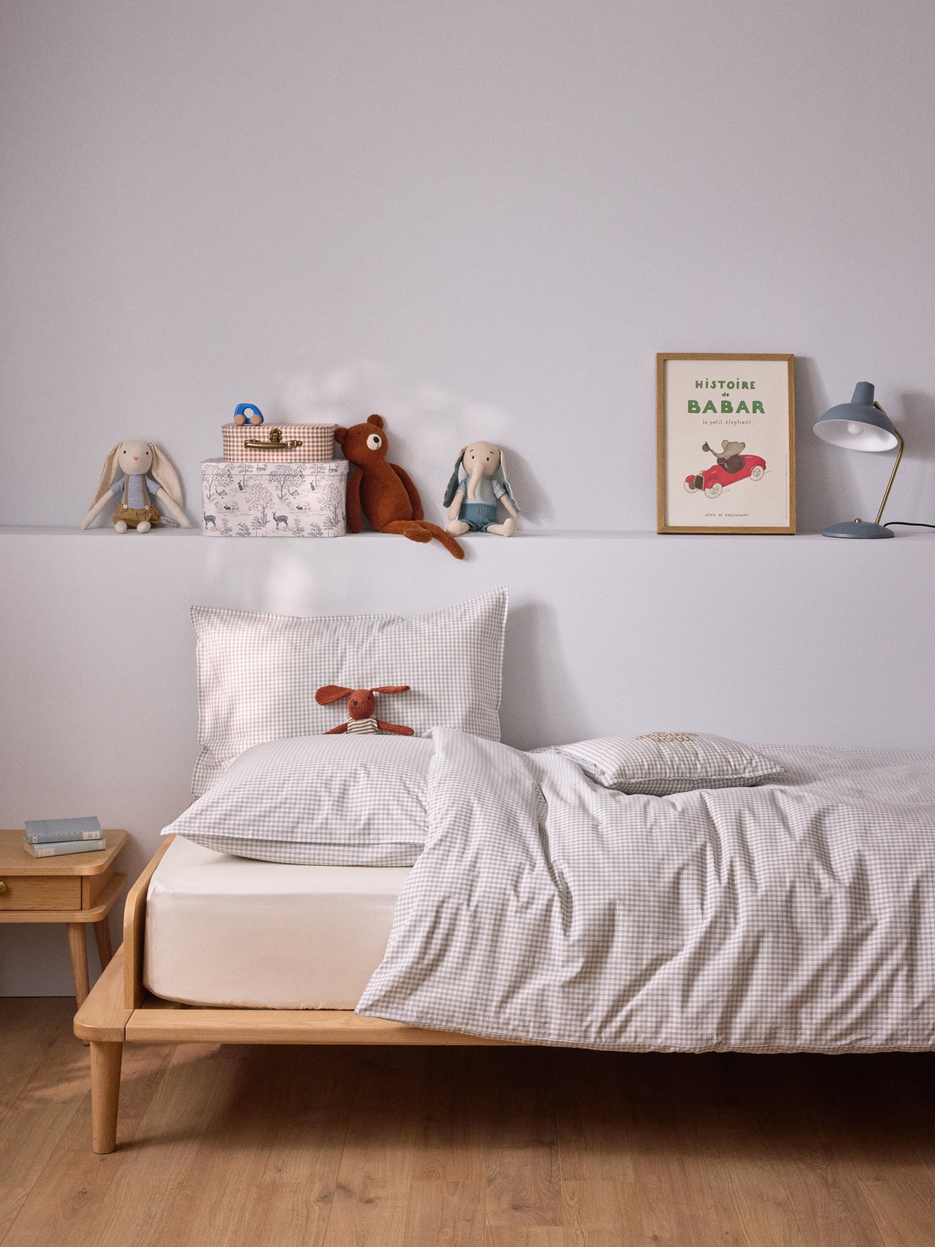 Woven-dyed Marin cotton percale duvet cover