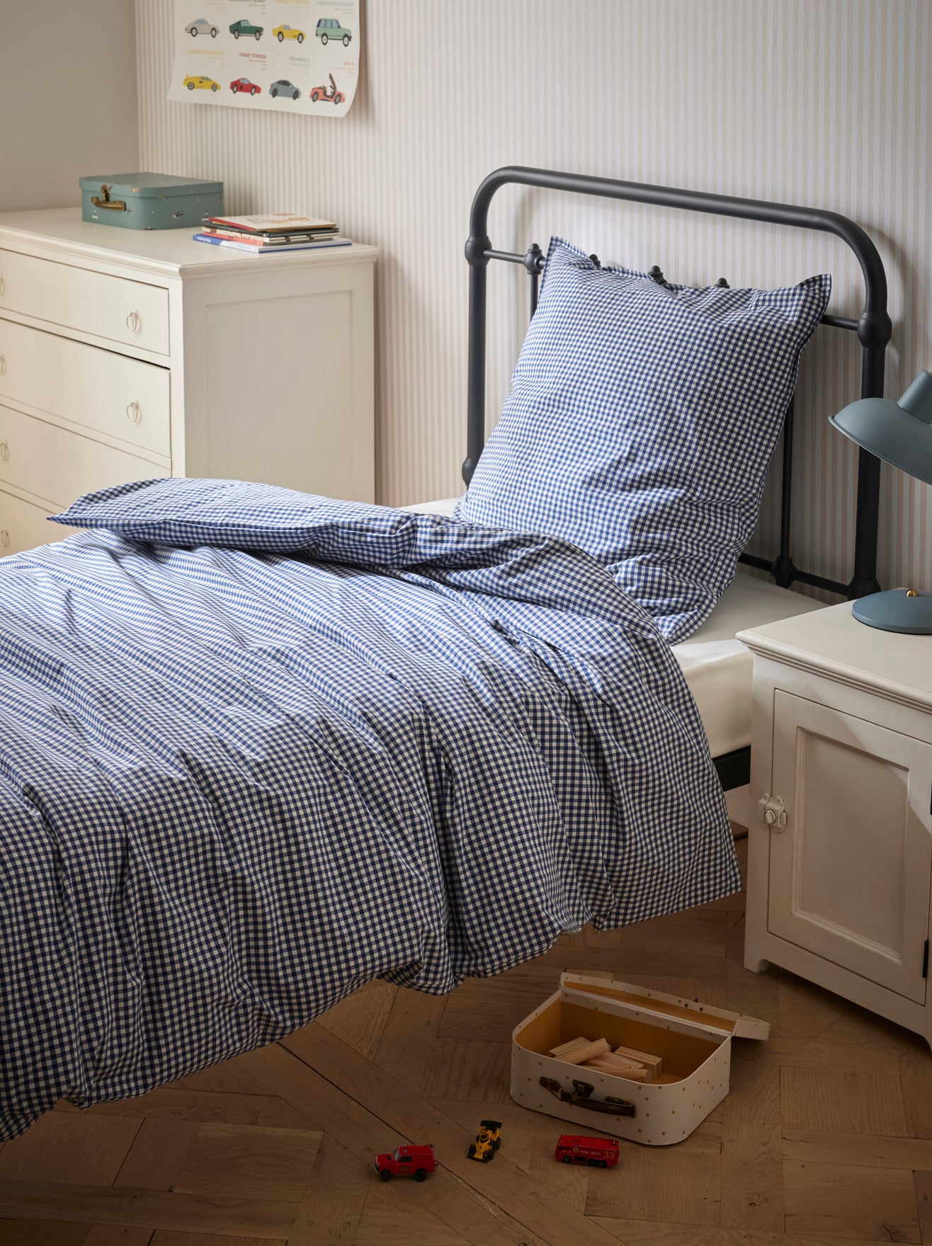 Amy cotton percale duvet cover