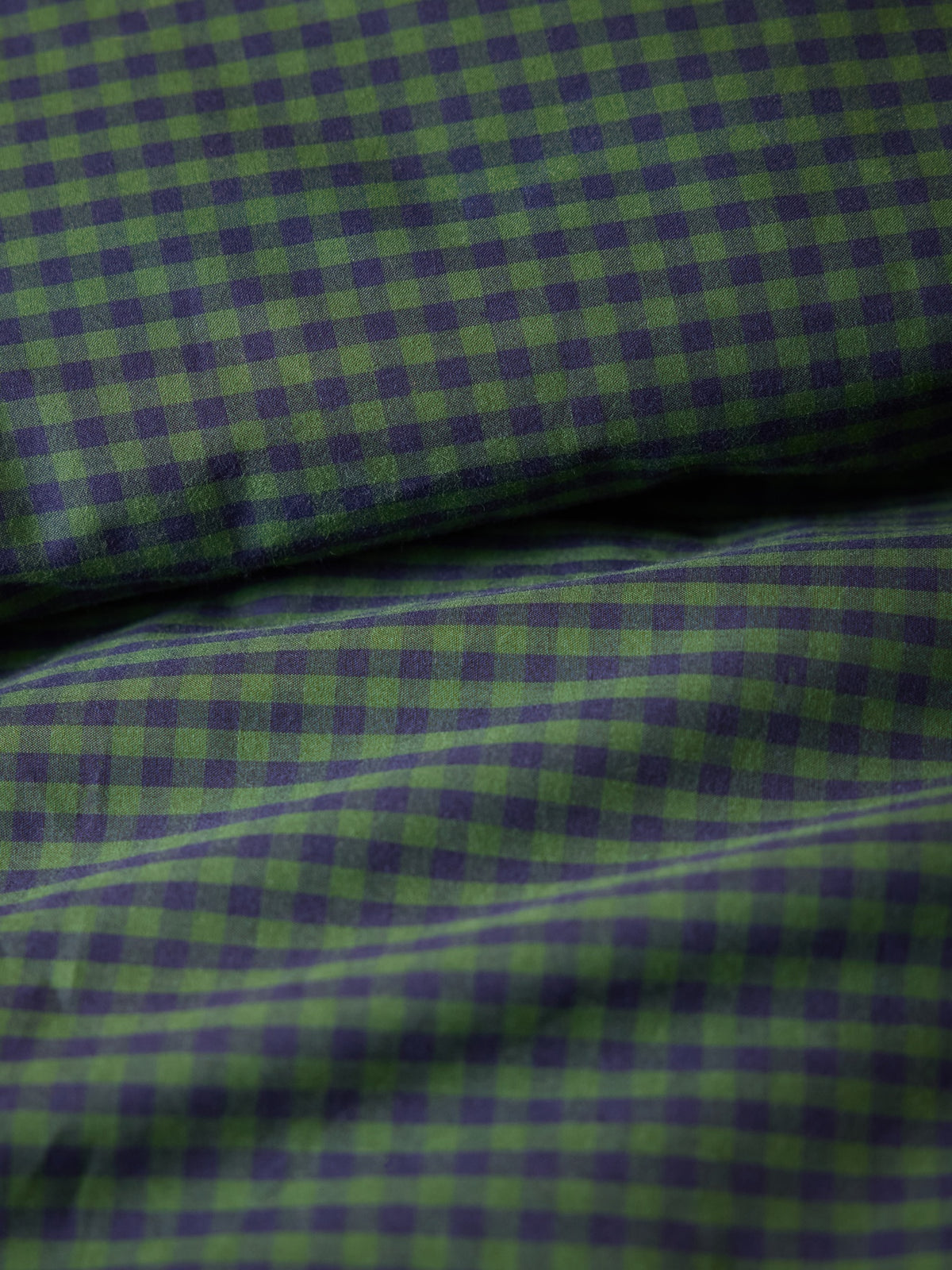 Housse de couette percale de coton "Vichy"