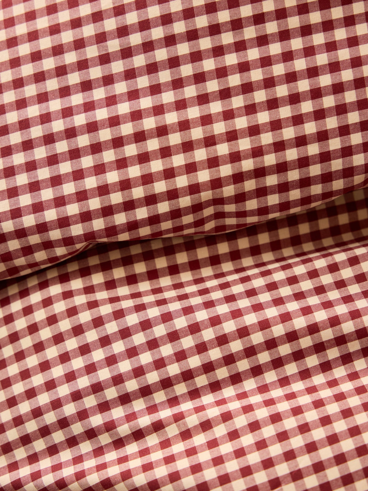 Housse de couette percale de coton "Vichy"