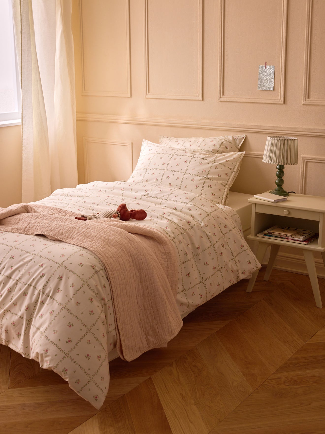 Housse de couette percale de coton "Léopoldine"