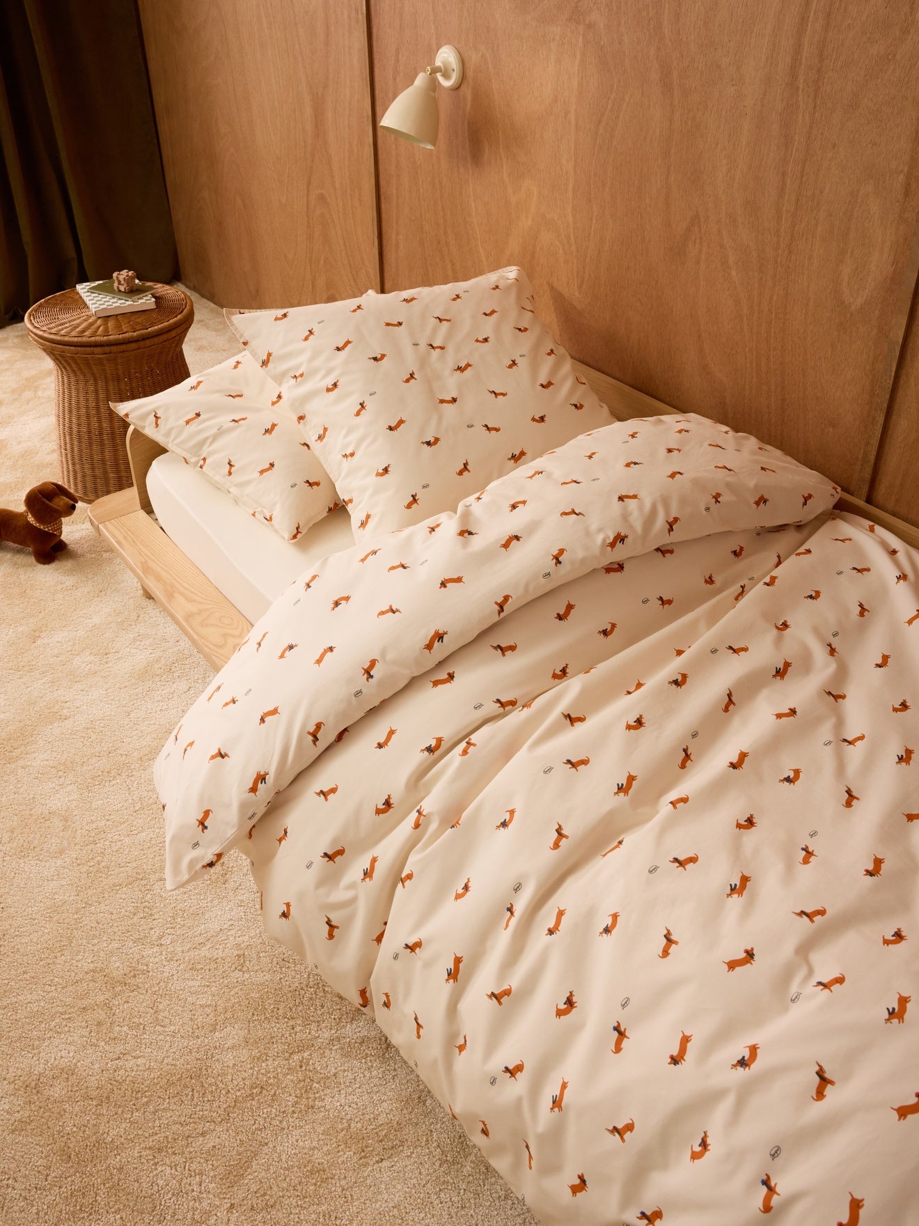 Loki cotton percale duvet cover