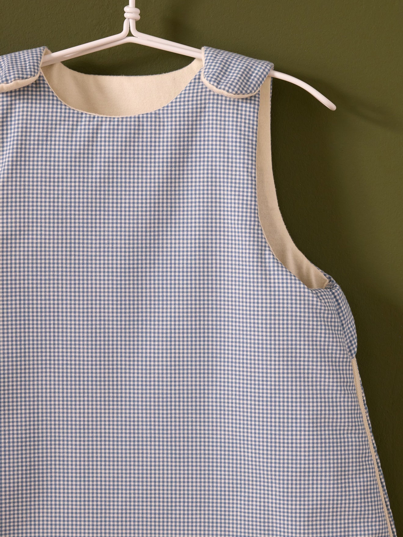 Cotton percale gingham checked sleepsack - TOG 3