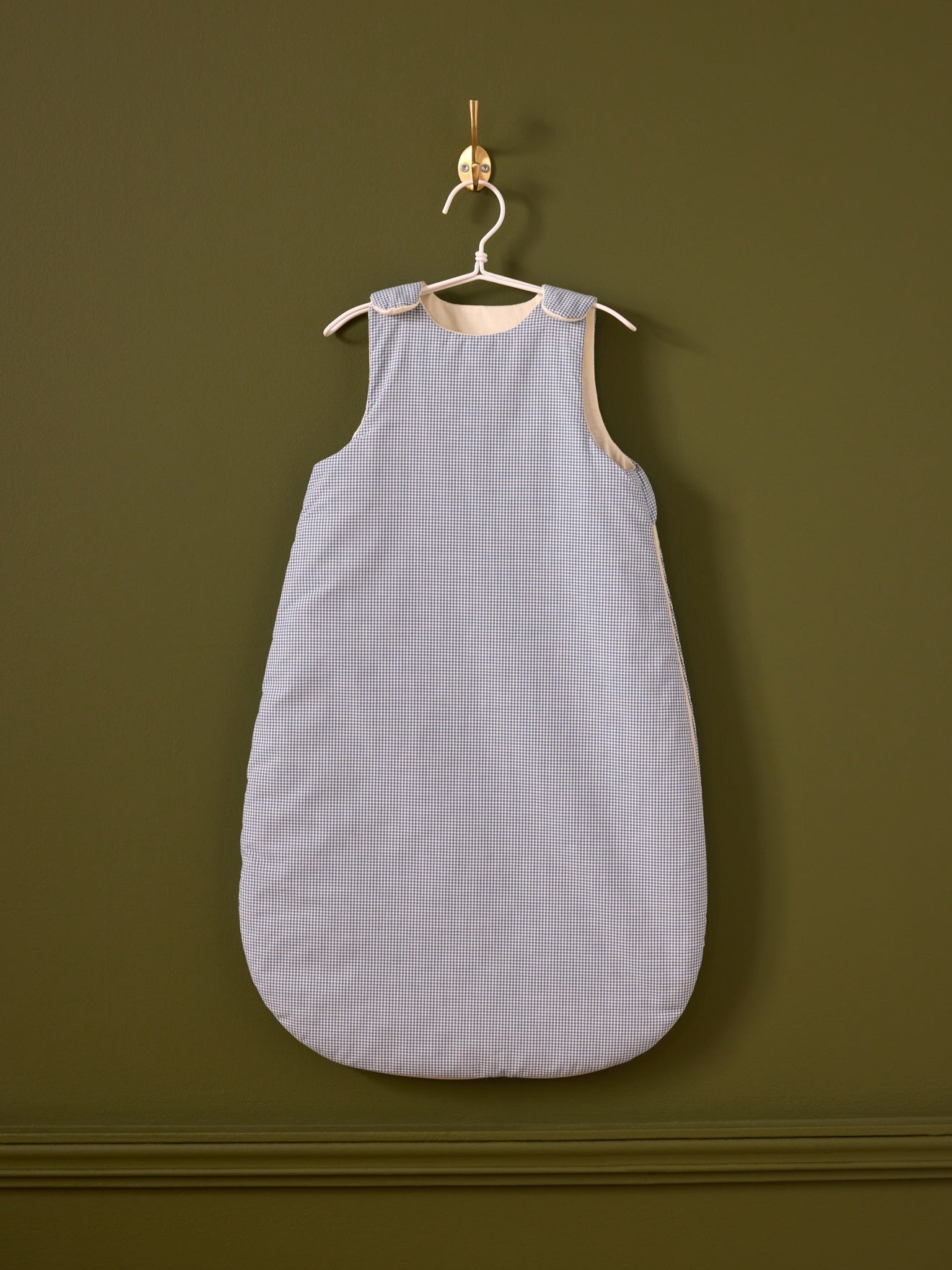 Cotton percale gingham checked sleepsack - TOG 3