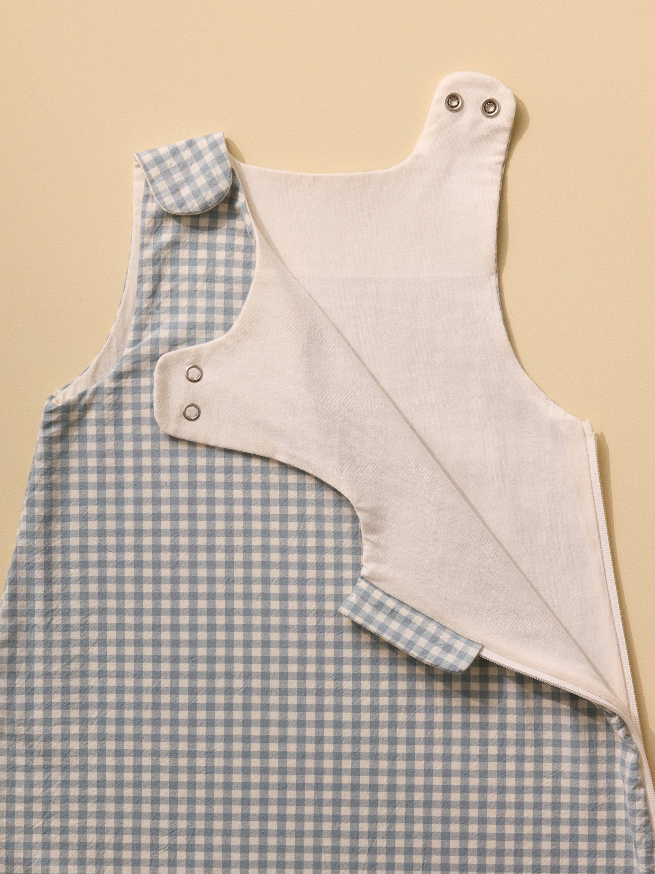 Cotton percale gingham checked sleepsack - TOG 3