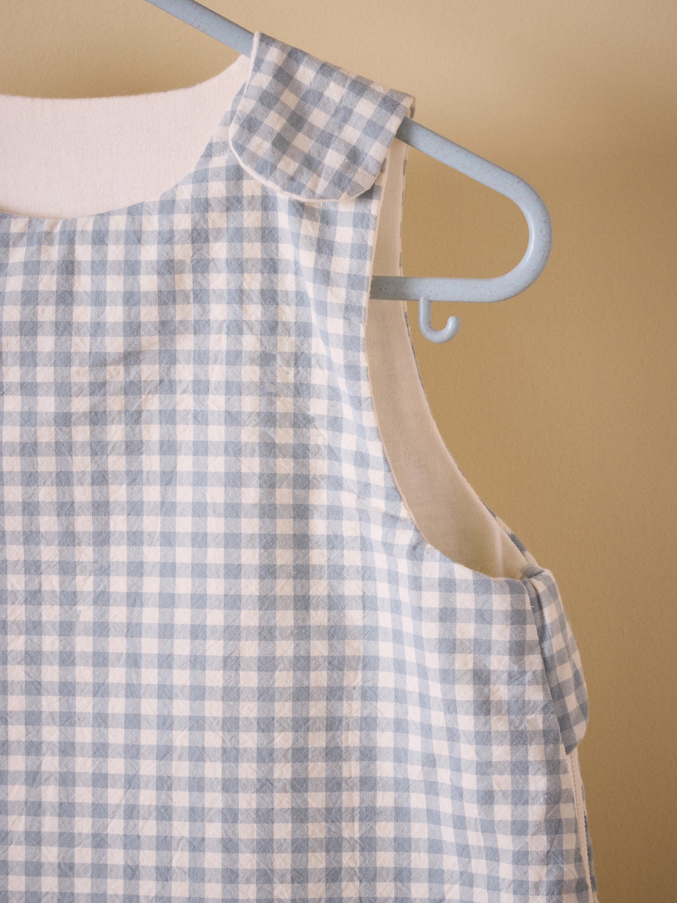Cotton percale gingham checked sleepsack - TOG 3
