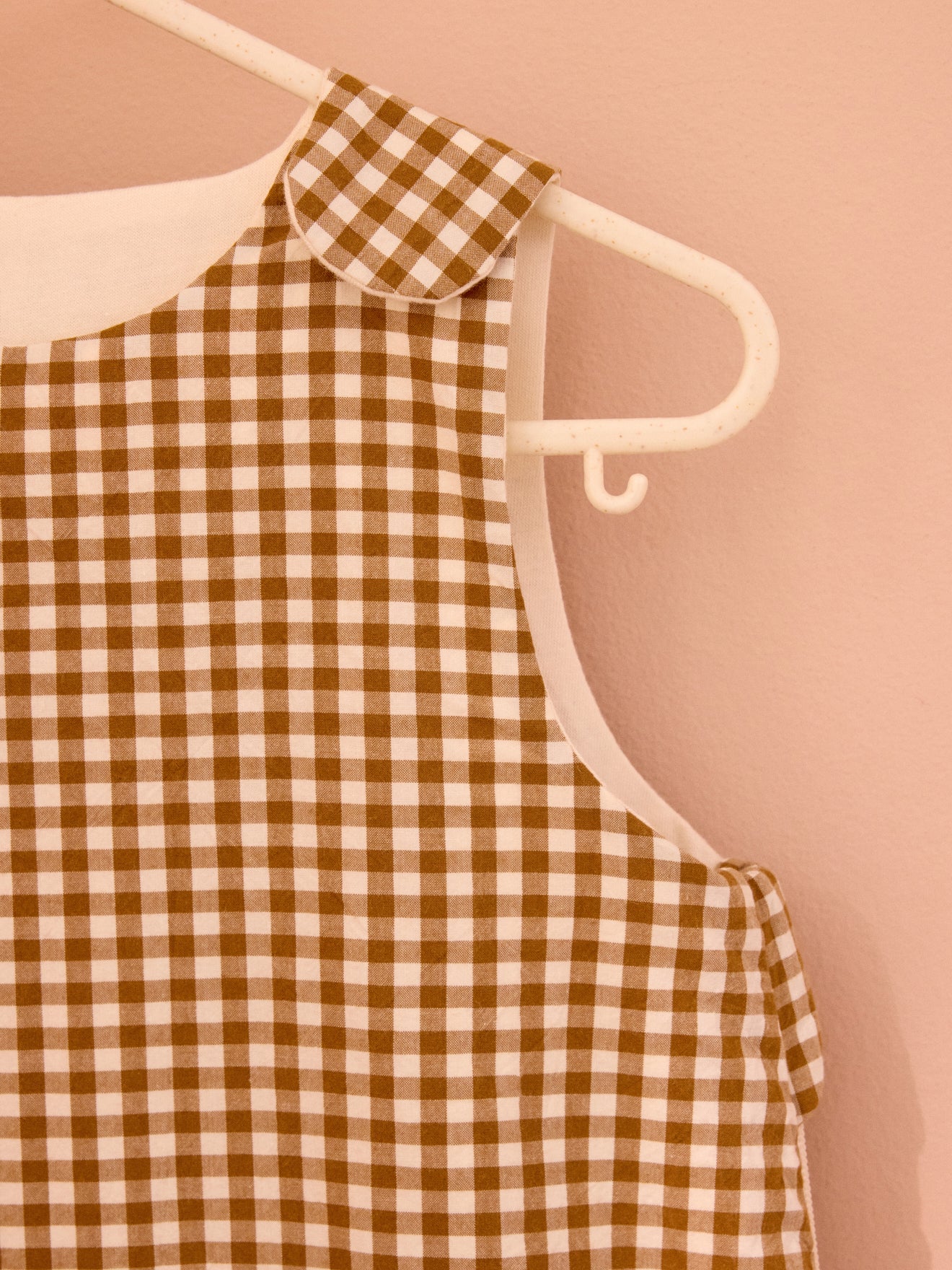 Cotton percale gingham checked sleepsack - TOG 3