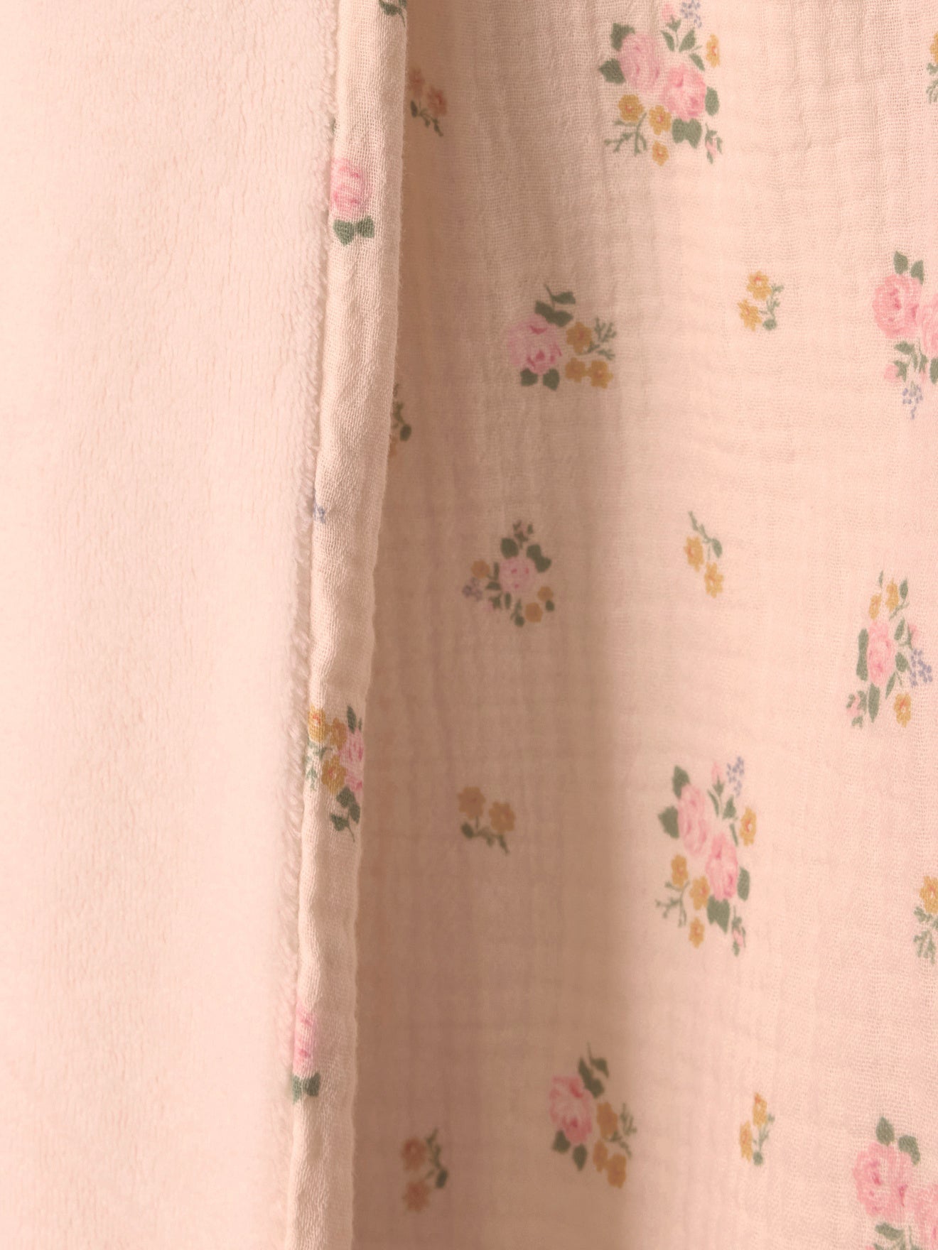 Plaid bébé gaze de coton et micro-polaire