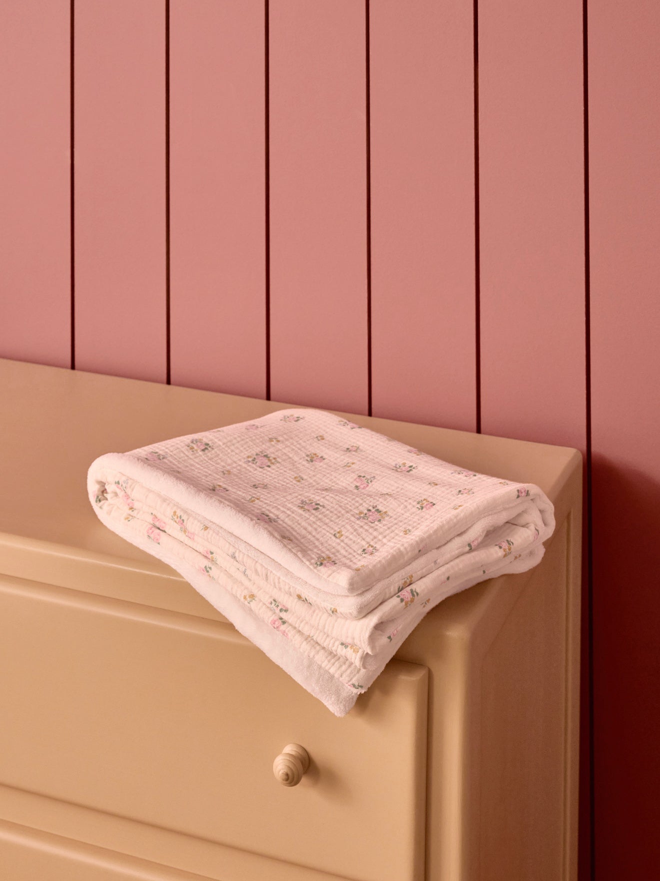 Plaid bébé gaze de coton et micro-polaire
