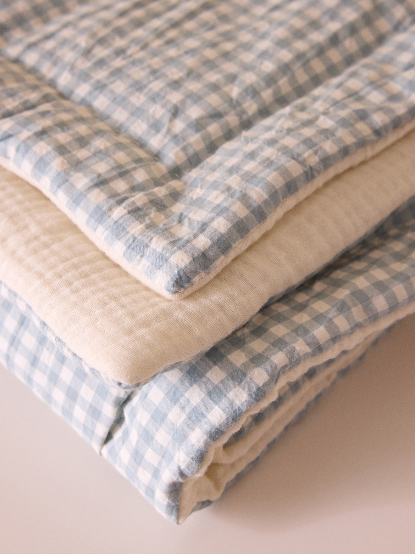 Small cotton gauze baby blanket